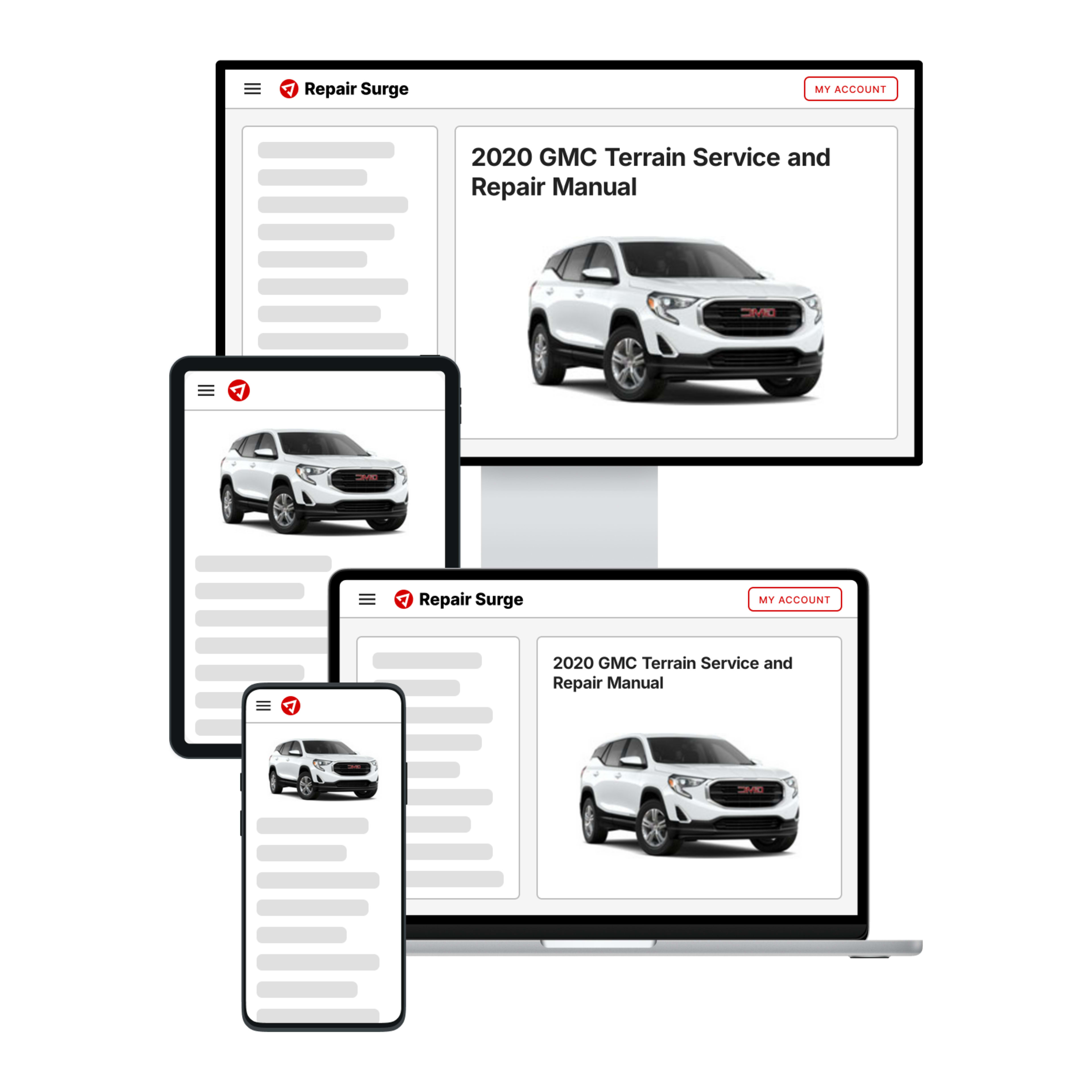 2020 GMC Terrain service and repair manual hero image