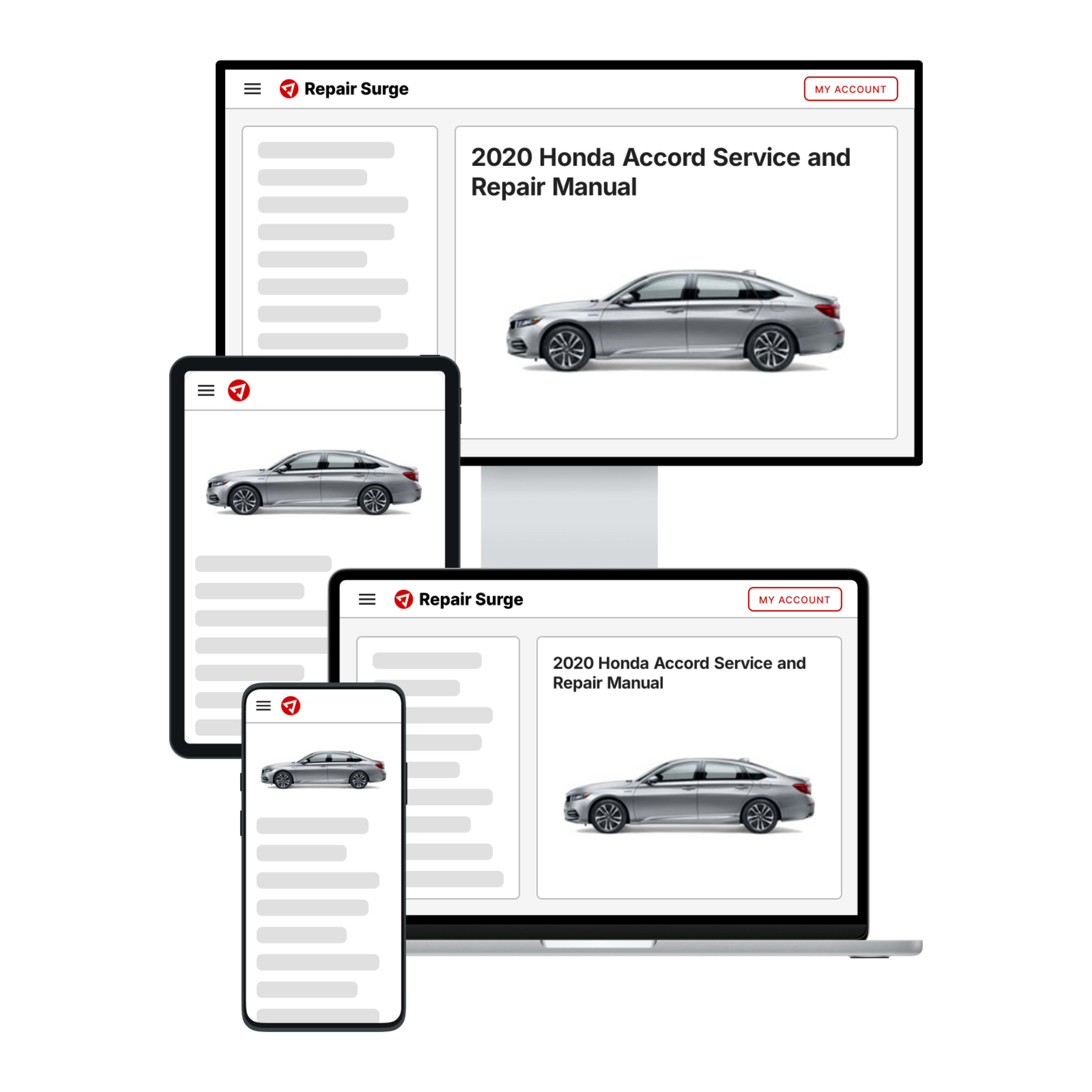 2020 Honda Accord service and repair manual hero image