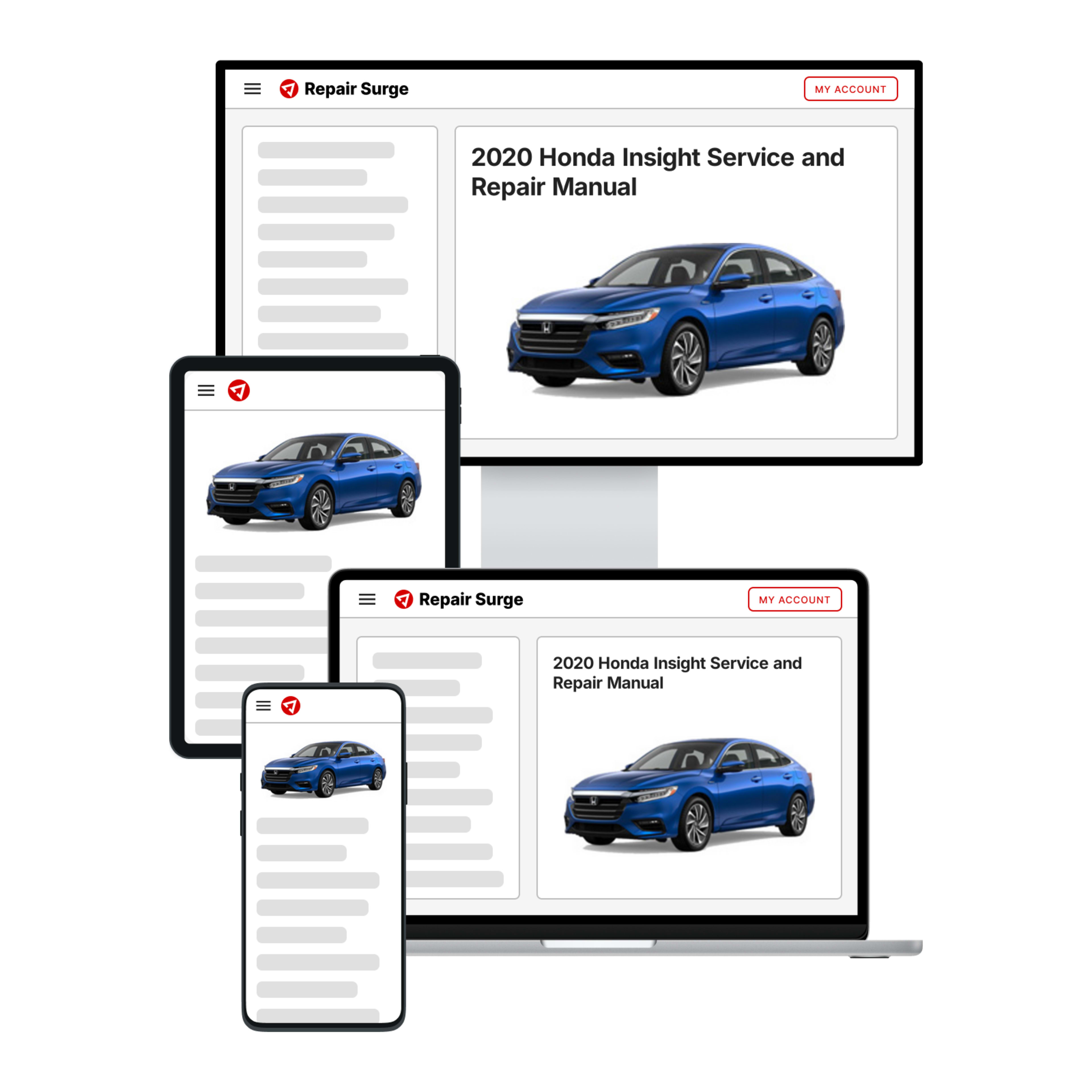 2020 Honda Insight service and repair manual hero image