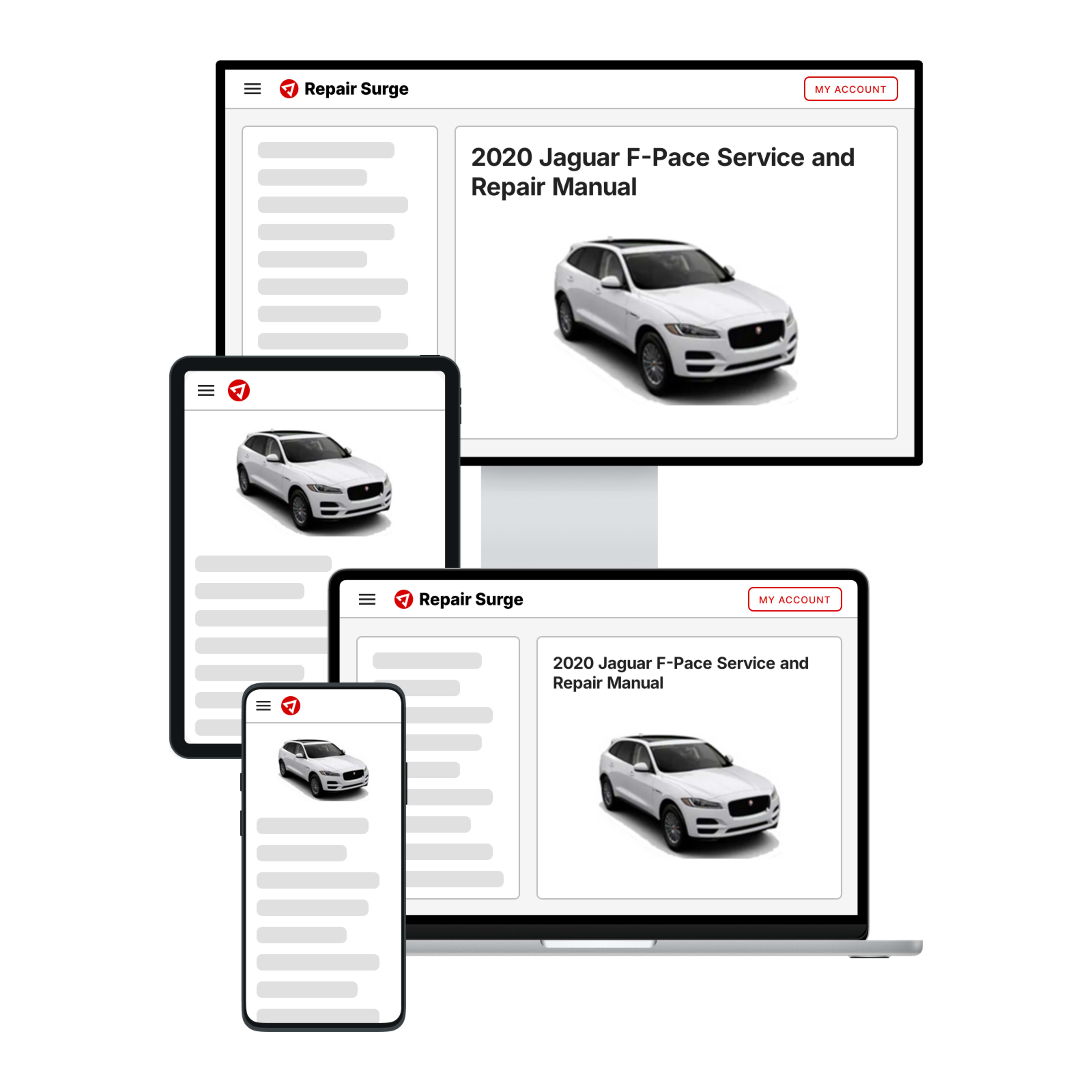 2020 Jaguar F-Pace service and repair manual hero image