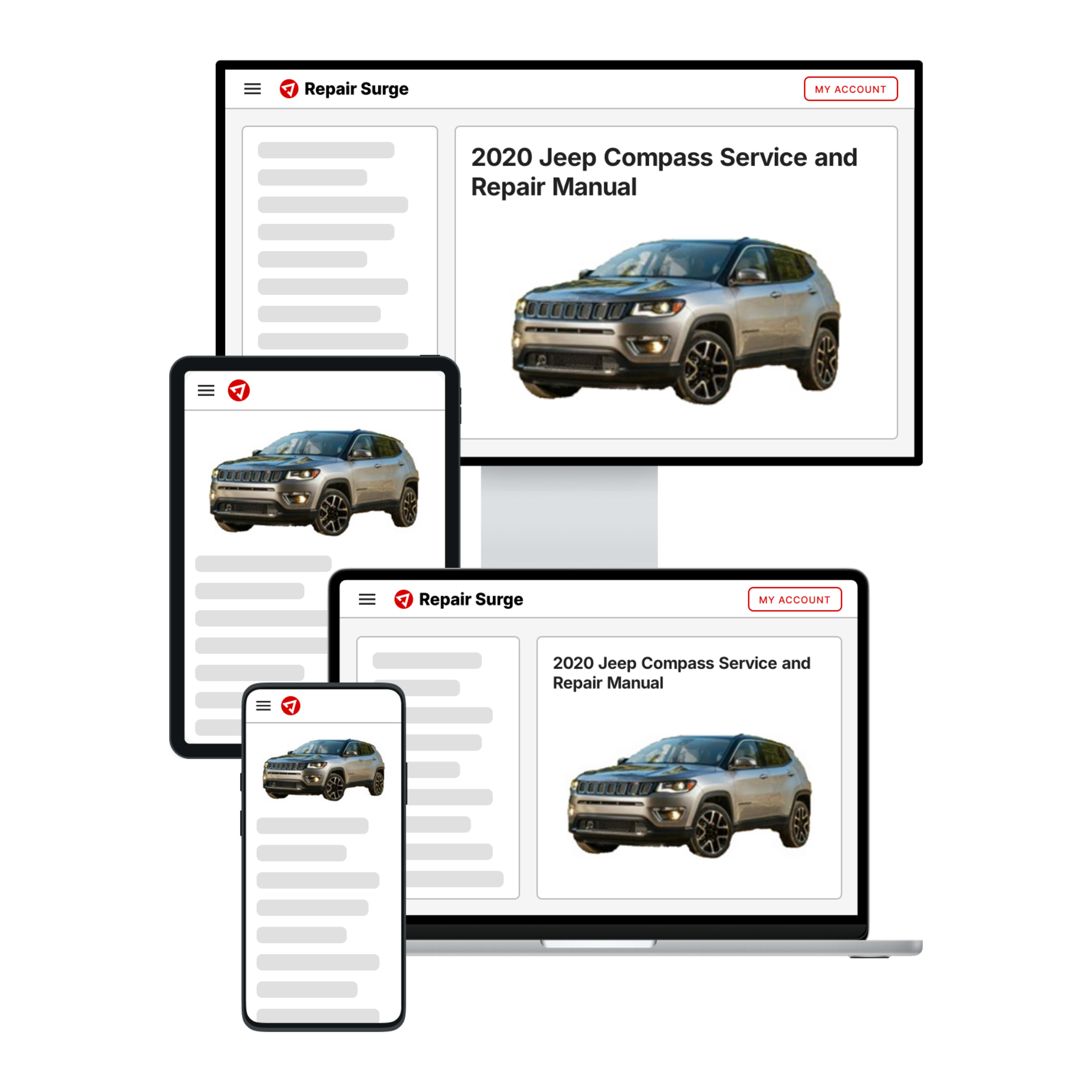 2020 Jeep Compass service and repair manual hero image