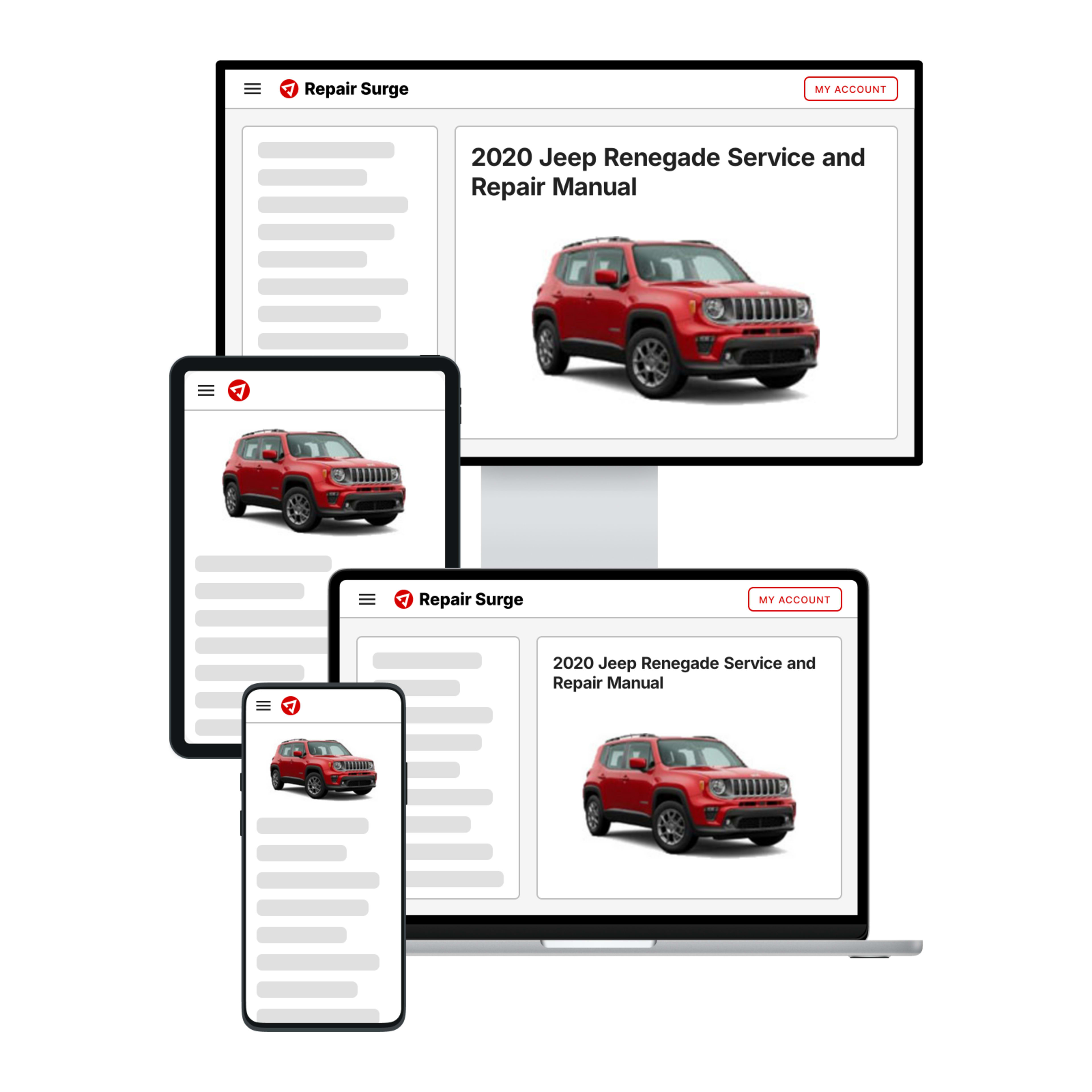 2020 Jeep Renegade service and repair manual hero image