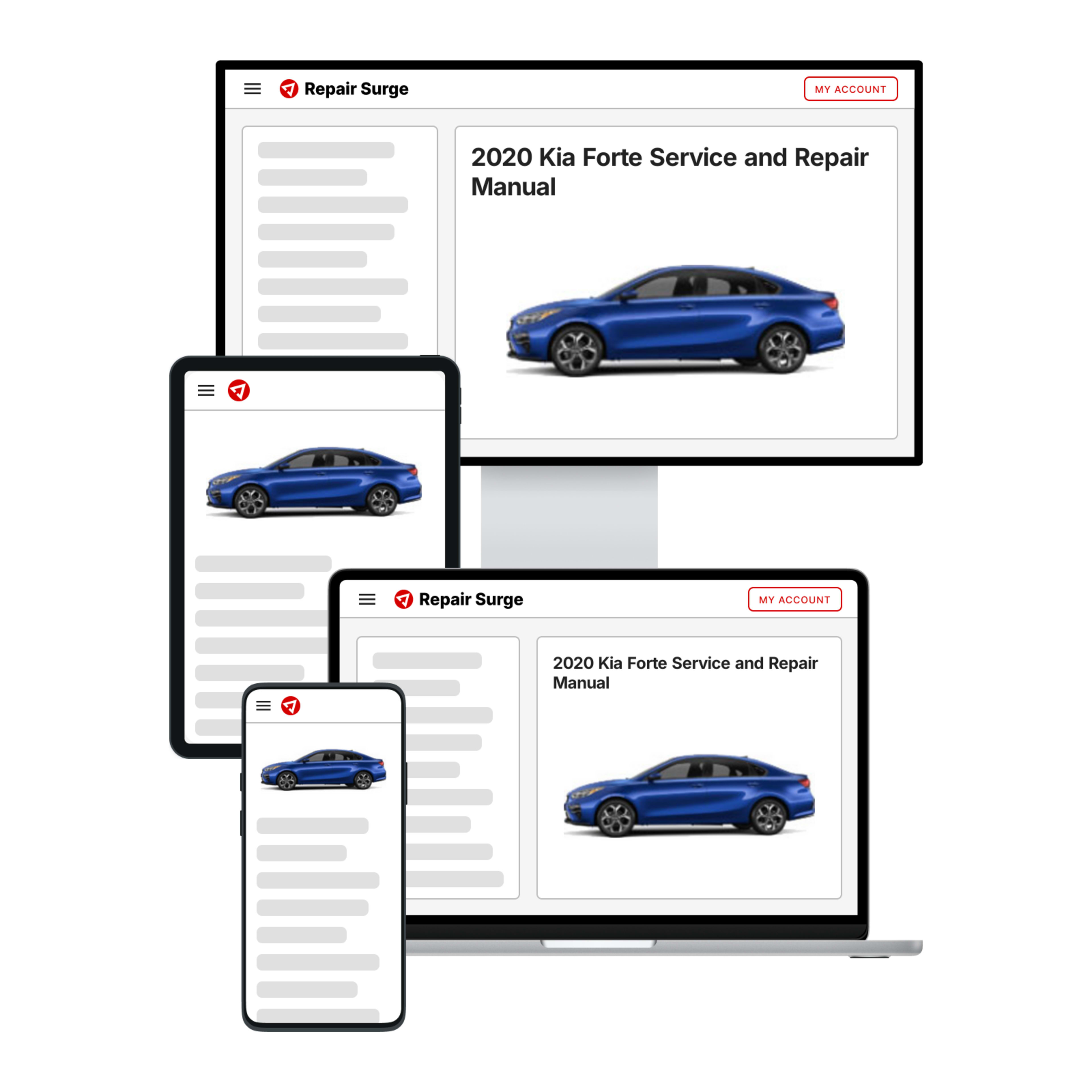 2020 Kia Forte service and repair manual hero image