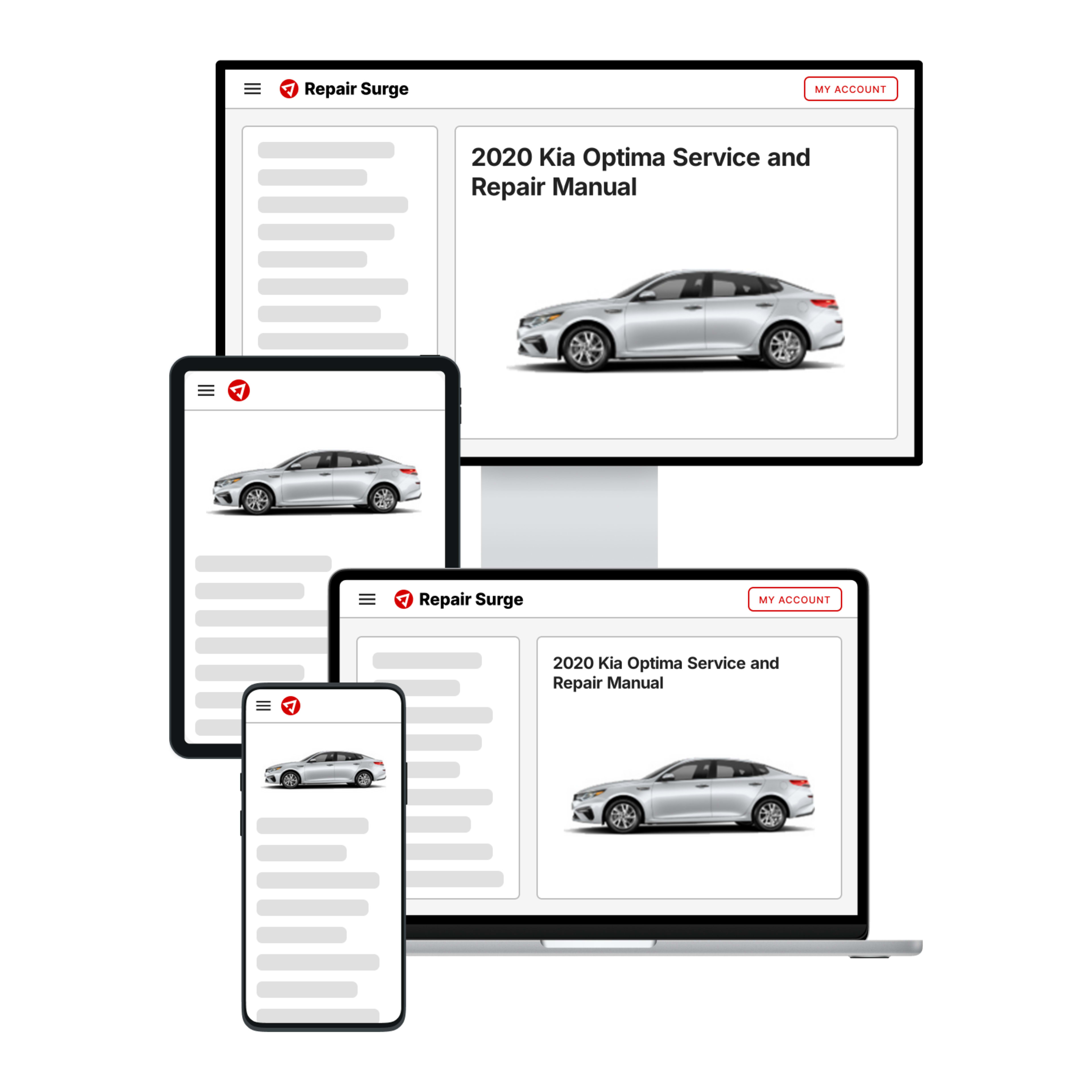 2020 Kia Optima service and repair manual hero image