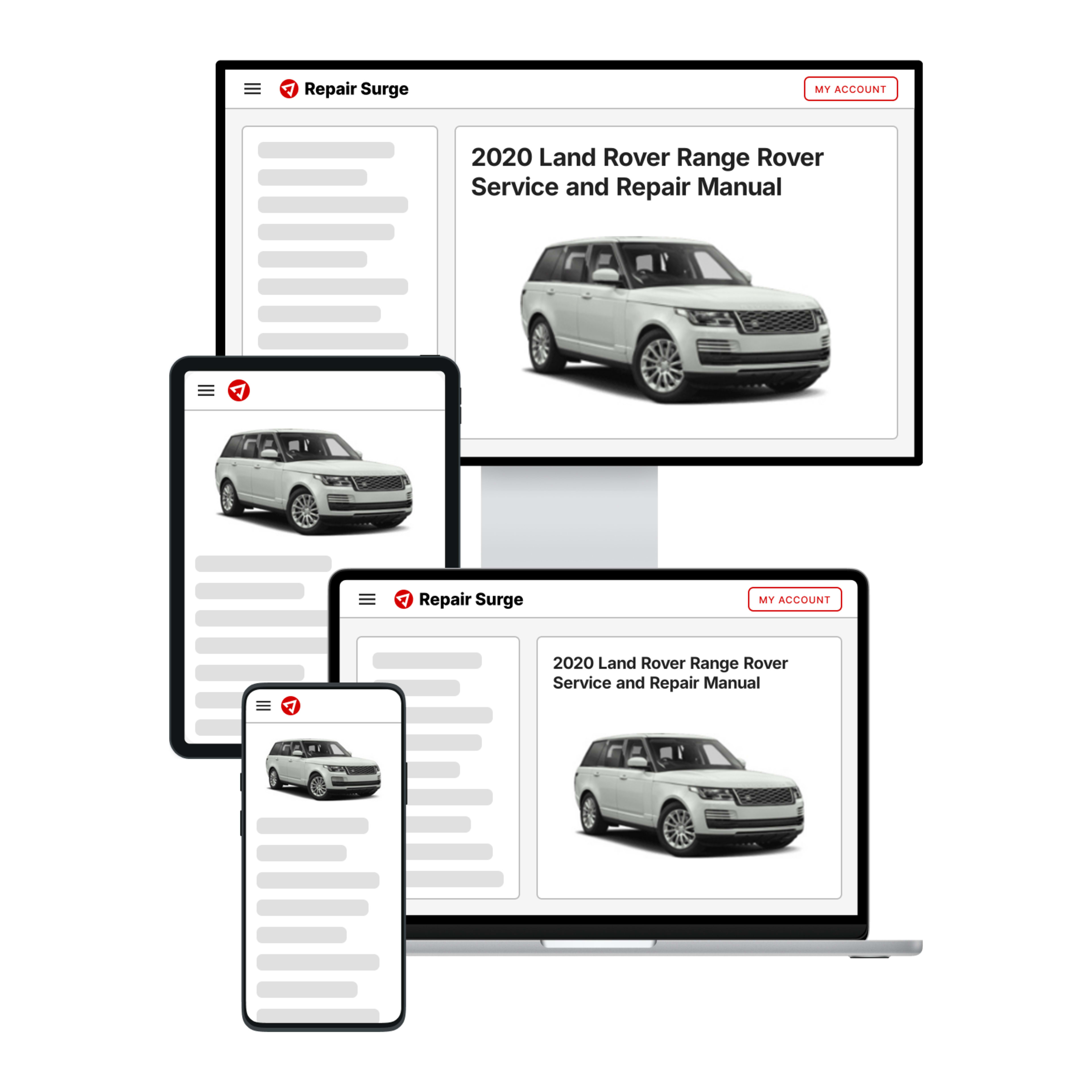 2020 Land Rover Range Rover service and repair manual hero image