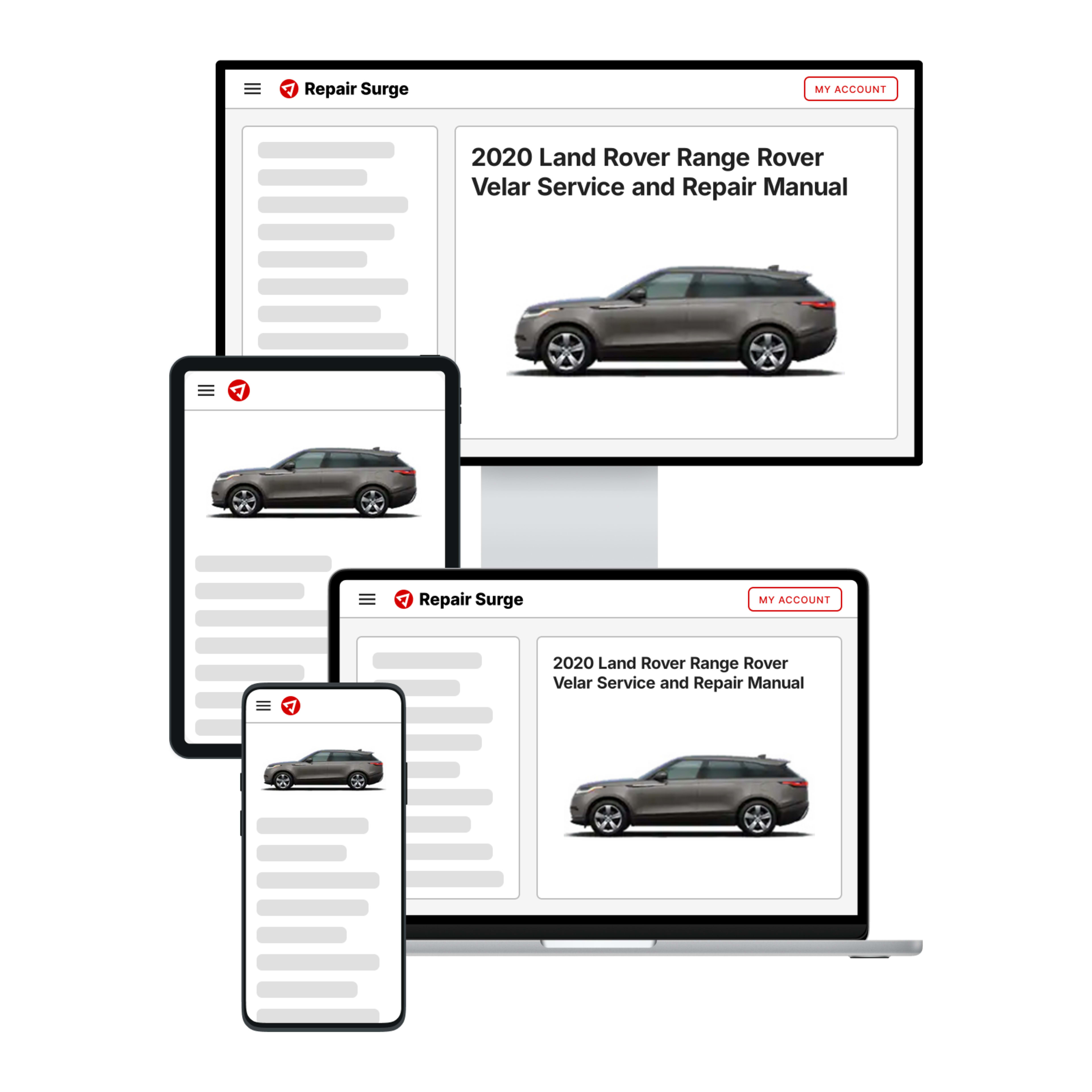 2020 Land Rover Range Rover Velar service and repair manual hero image