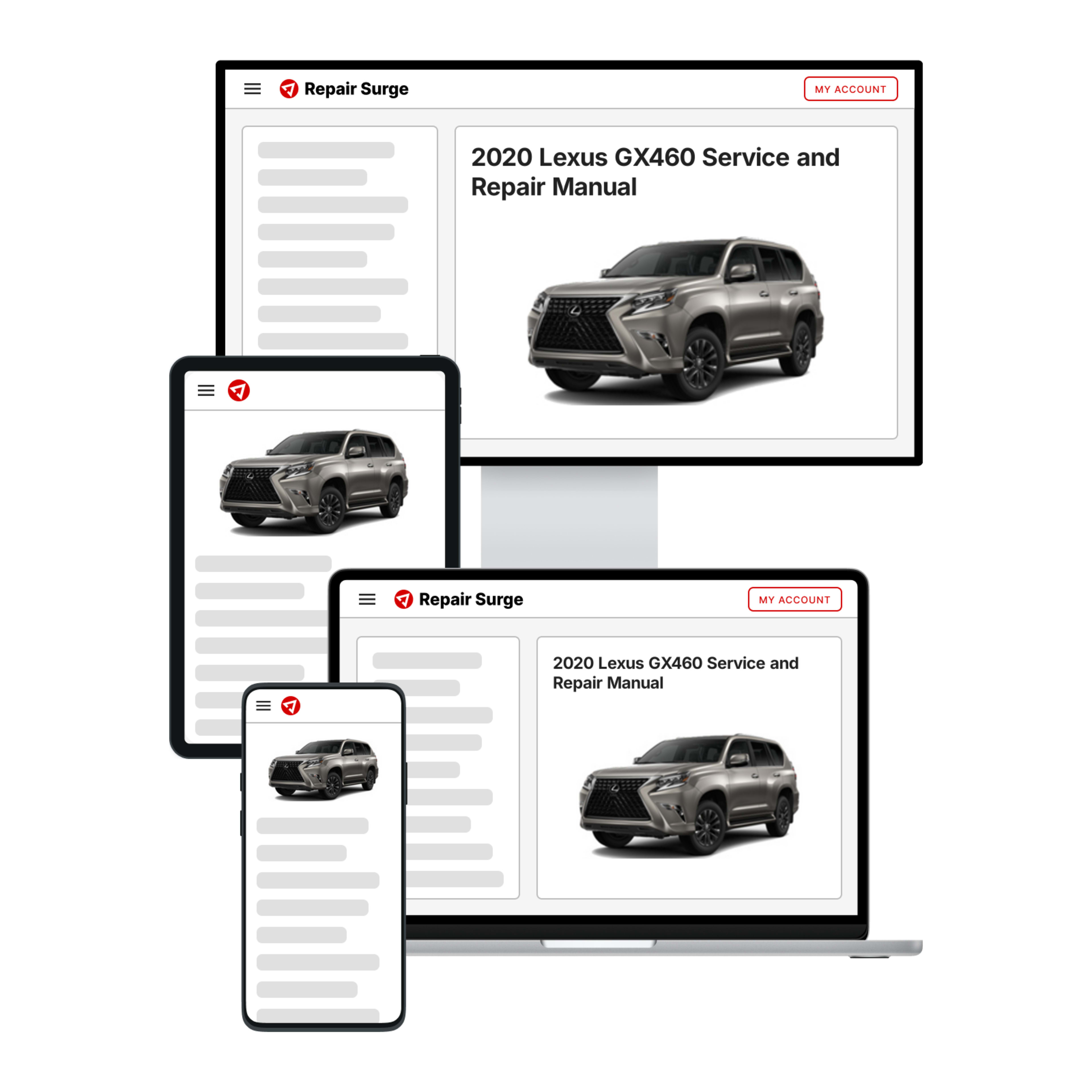 2020 Lexus GX460 service and repair manual hero image