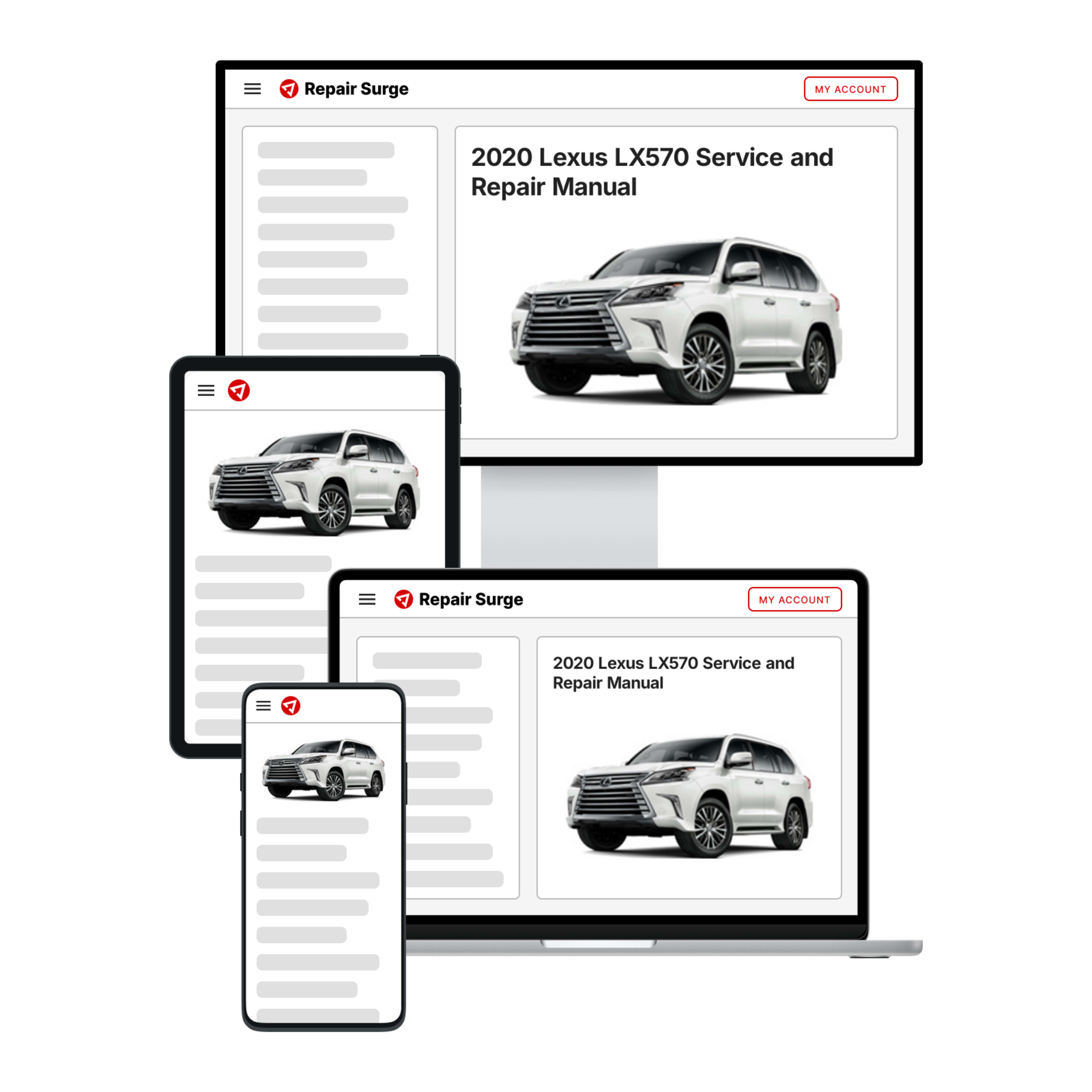 2020 Lexus LX570 service and repair manual hero image