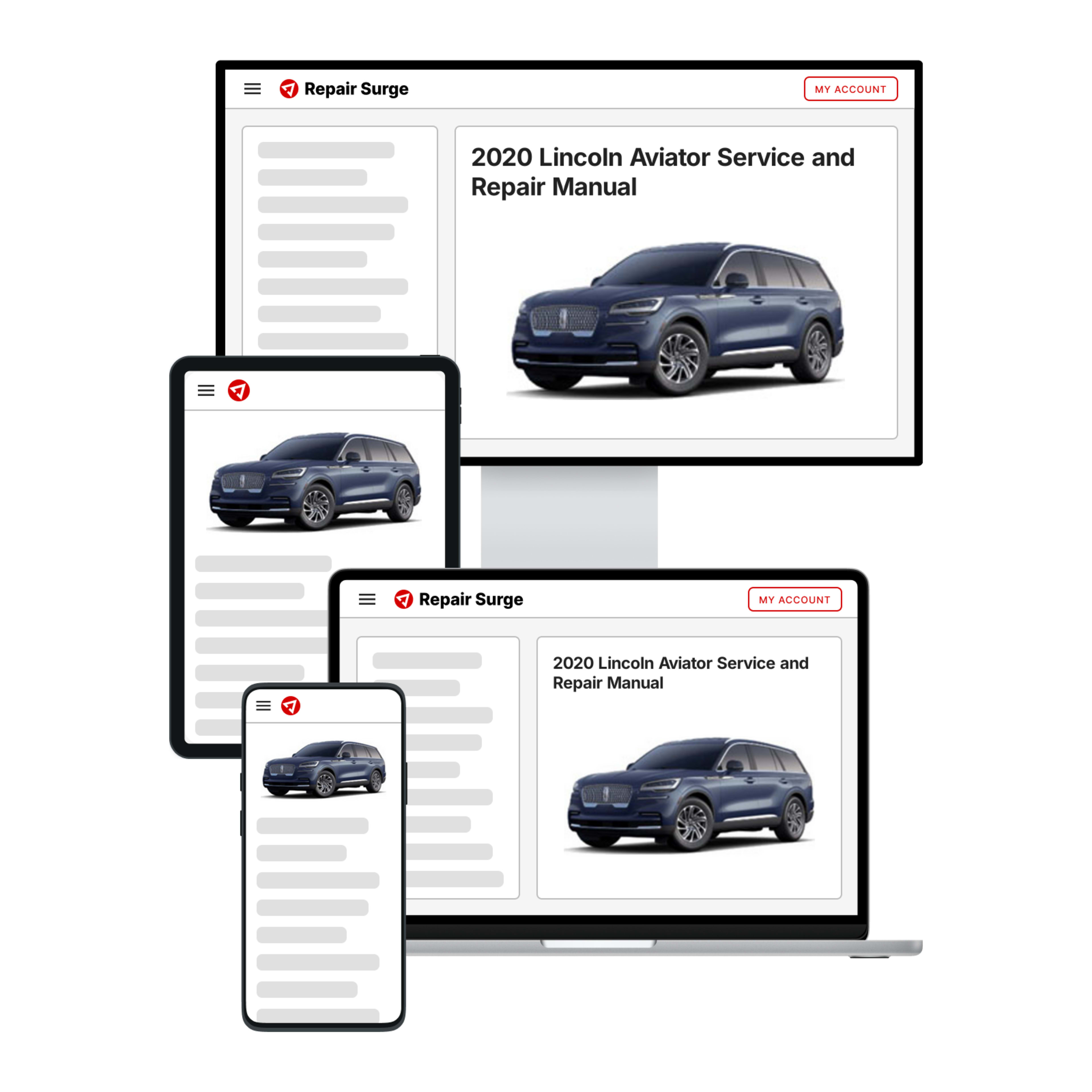 2020 Lincoln Aviator service and repair manual hero image