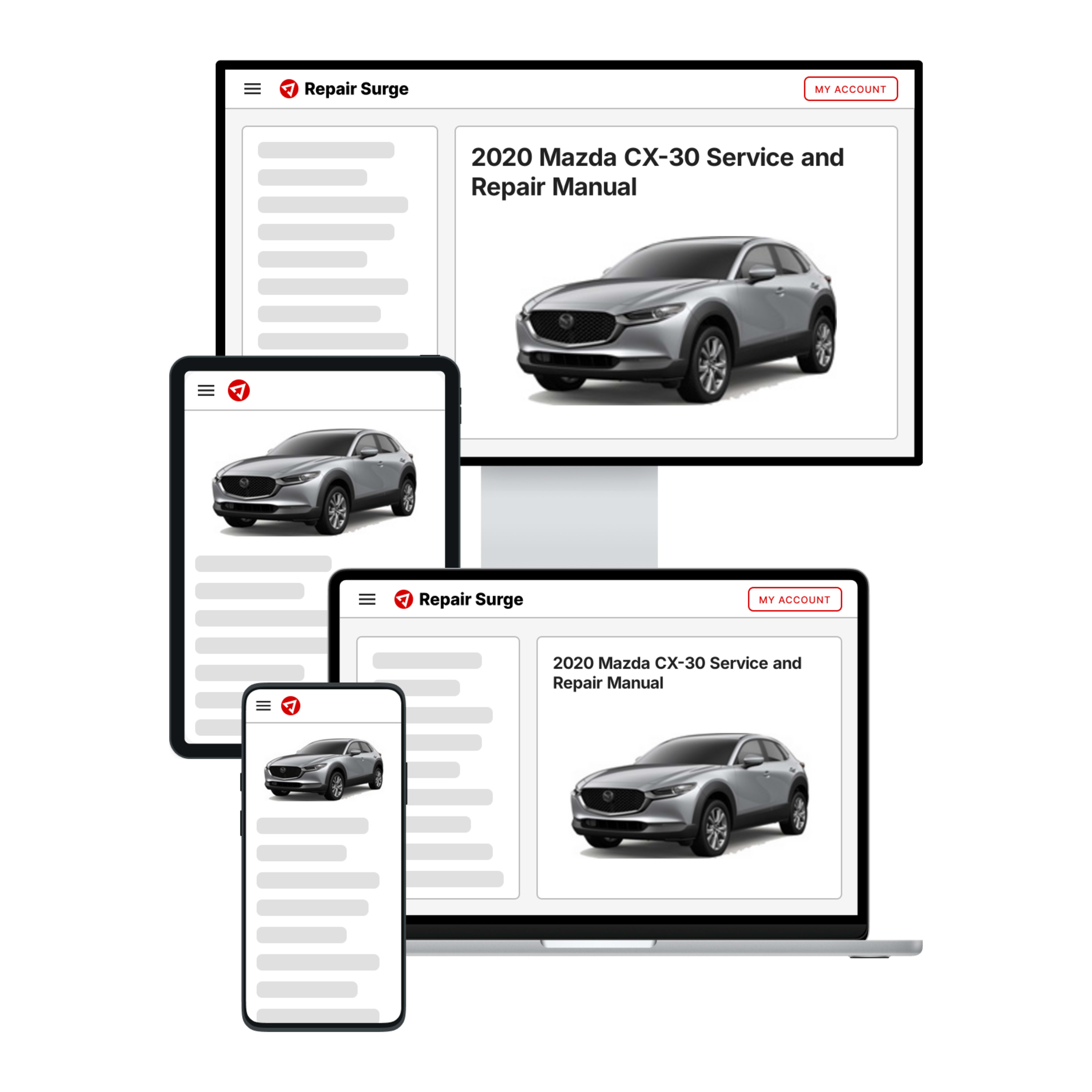 2020 Mazda CX-30 service and repair manual hero image