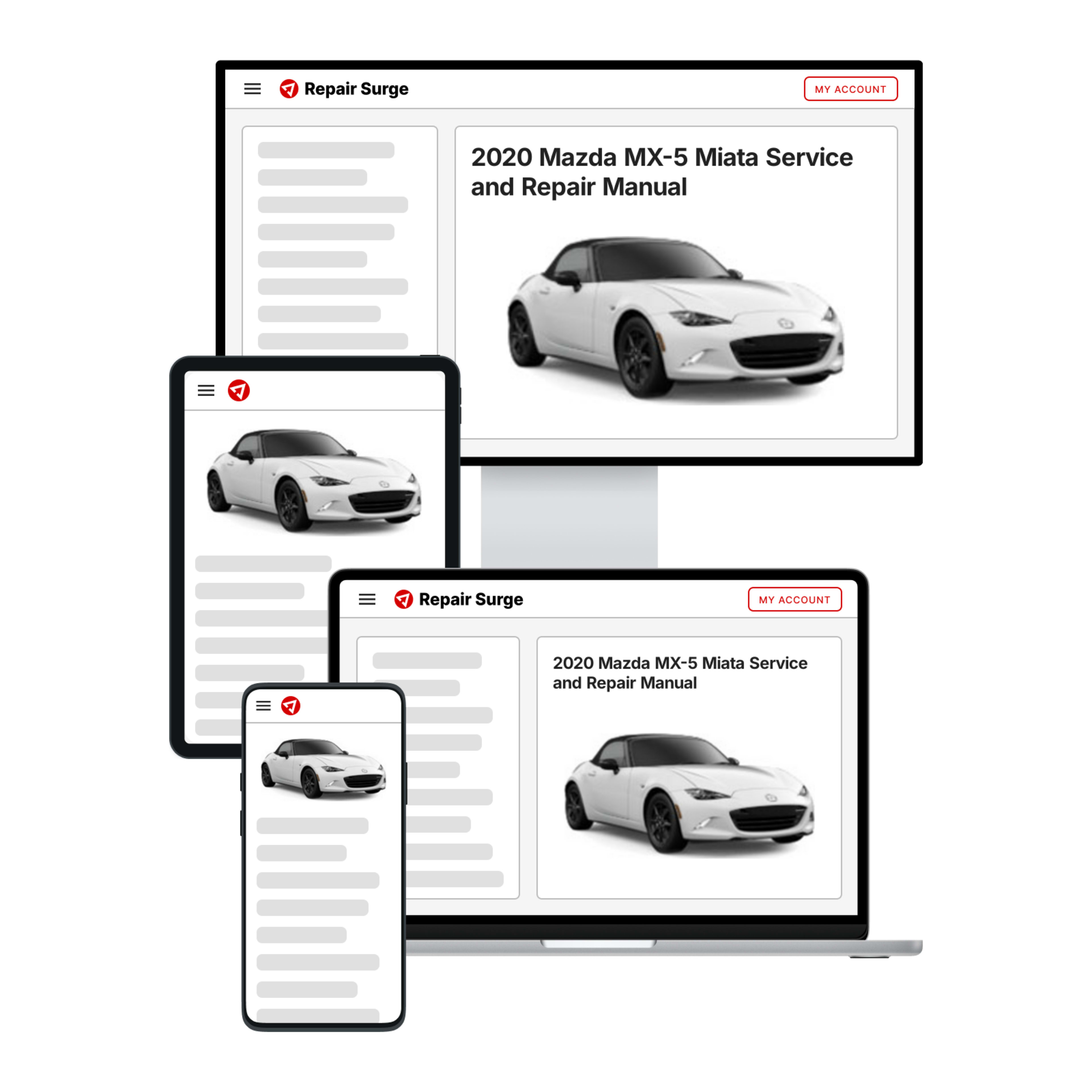 2020 Mazda MX-5 Miata service and repair manual hero image
