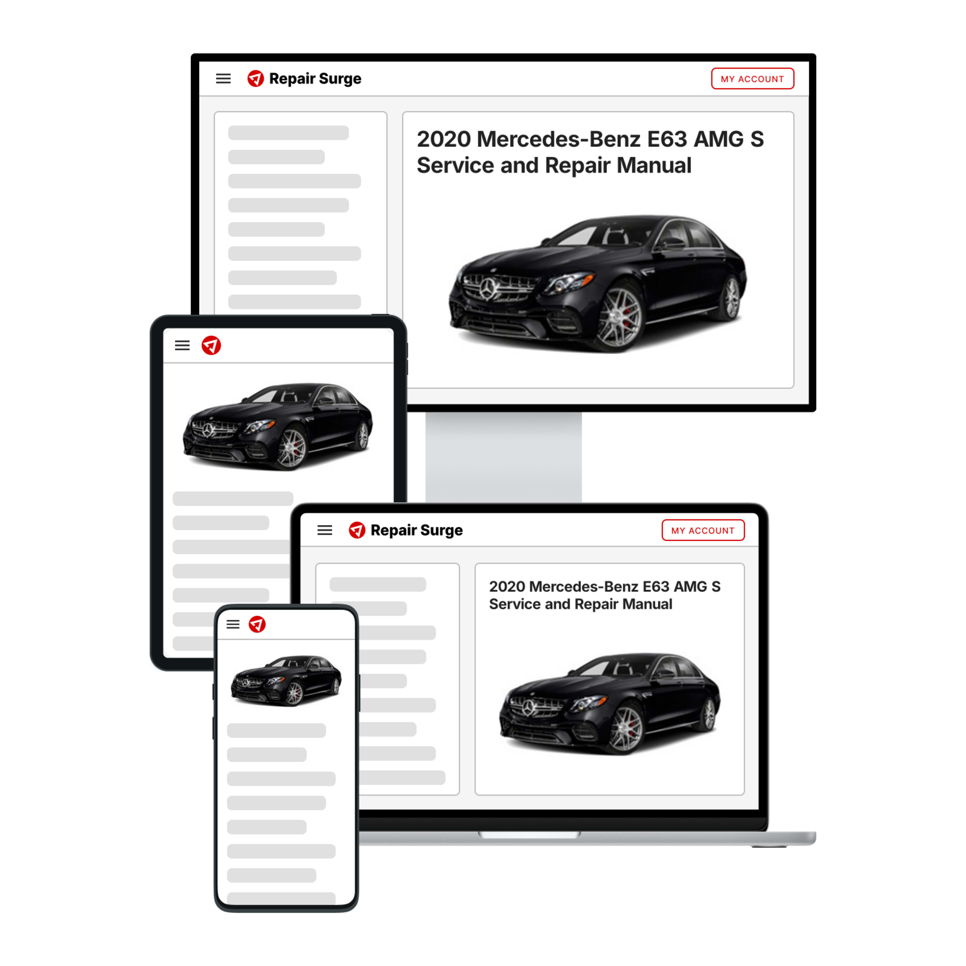 2020 Mercedes-Benz E63 AMG S service and repair manual hero image