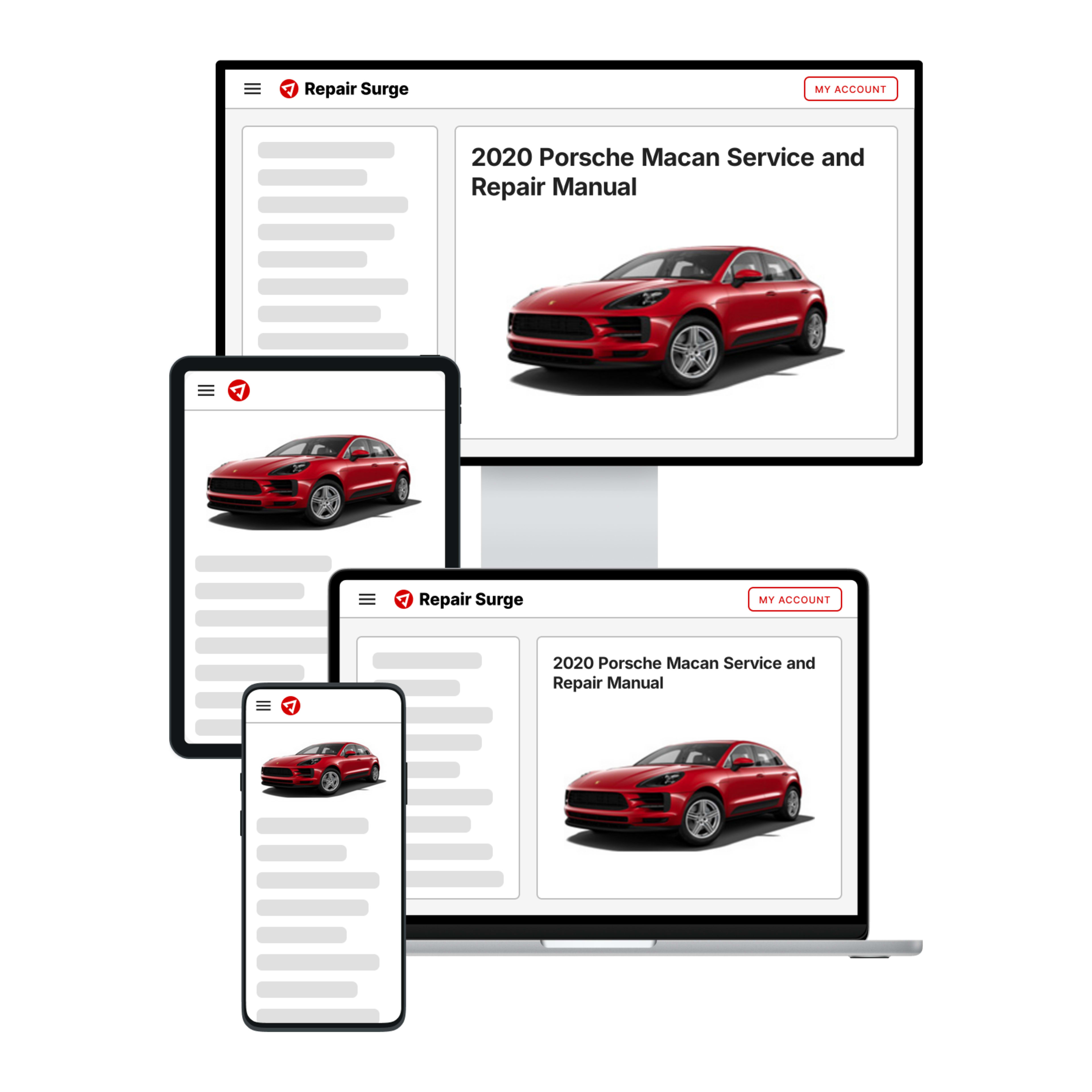 2020 Porsche Macan service and repair manual hero image