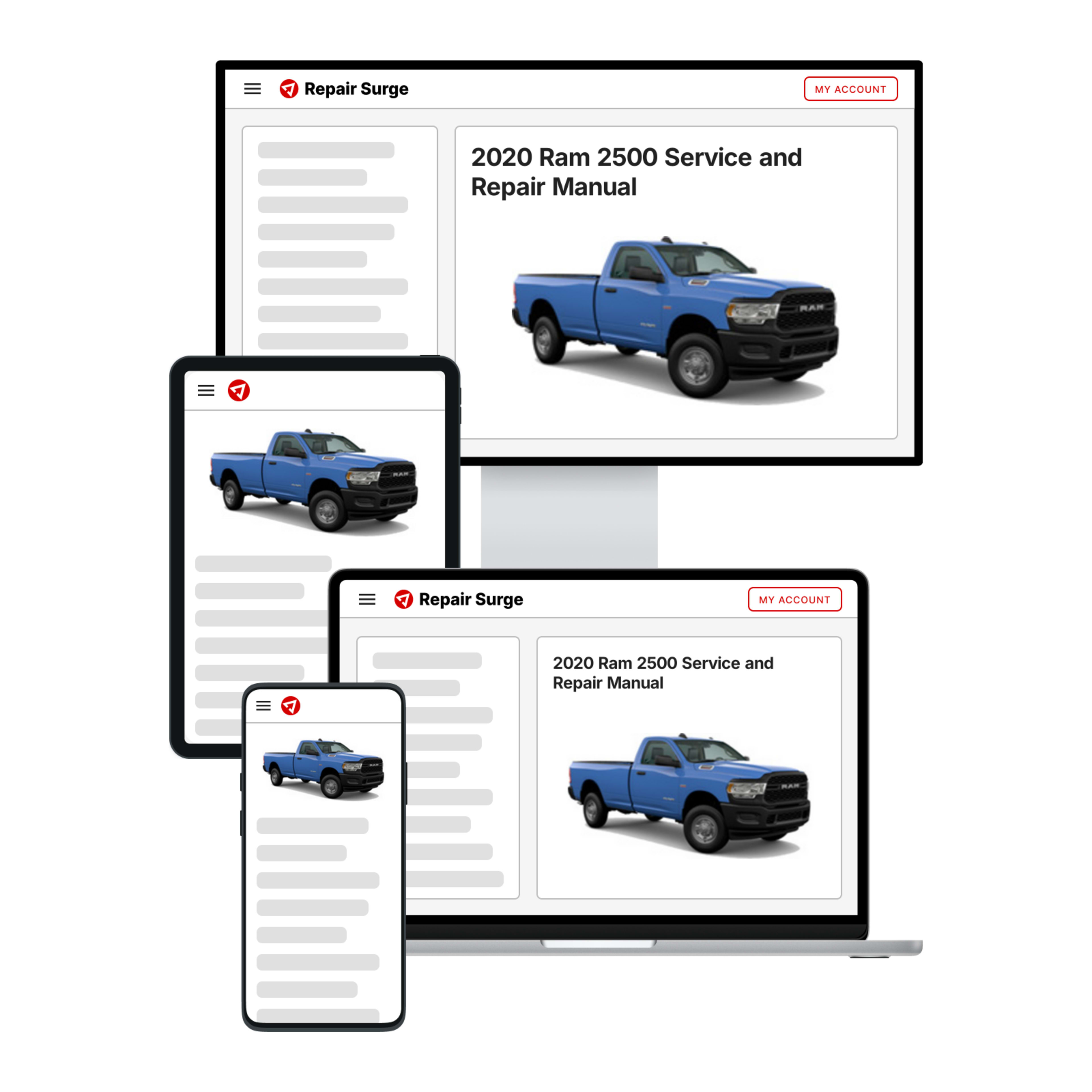 2020 Ram 2500 service and repair manual hero image