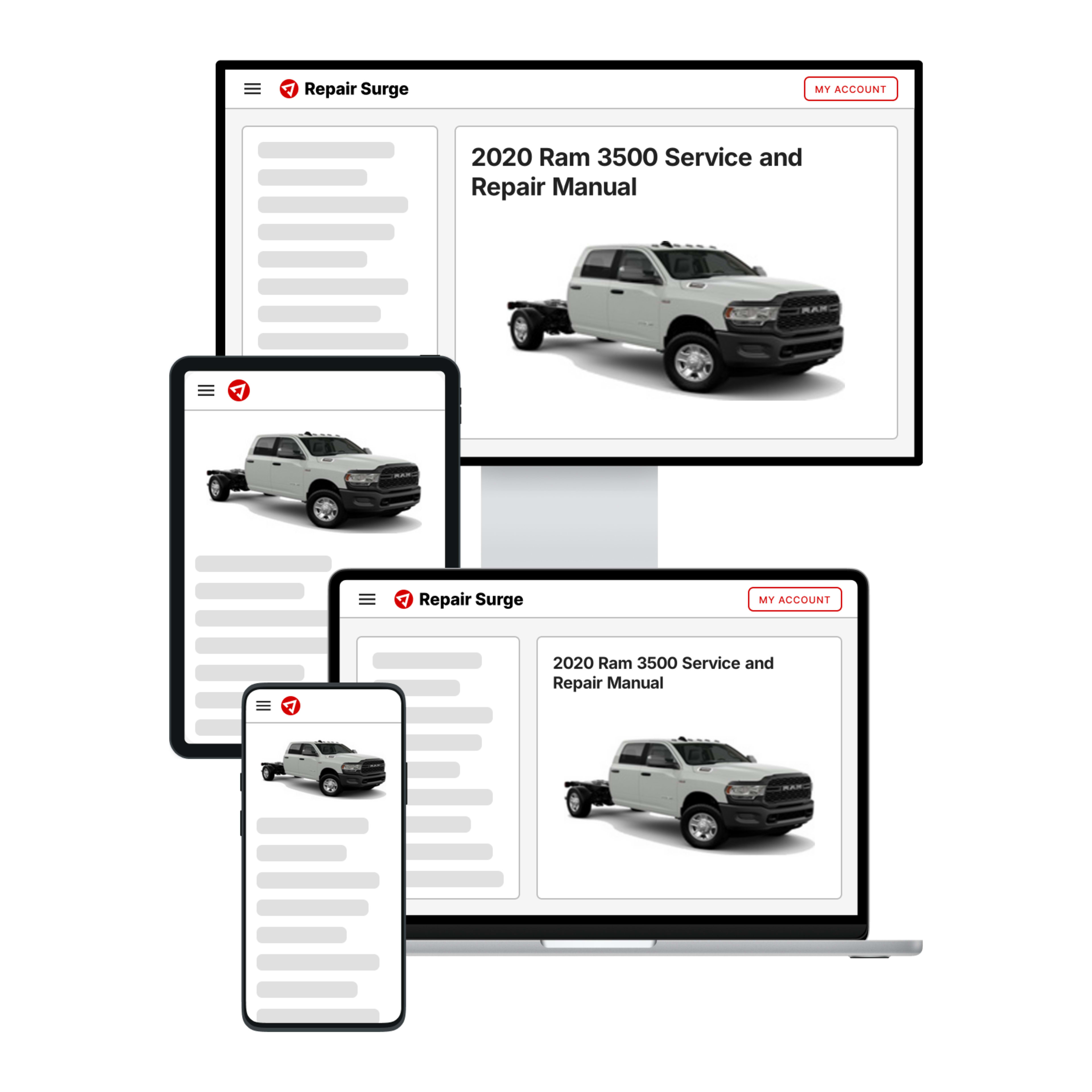 2020 Ram 3500 service and repair manual hero image
