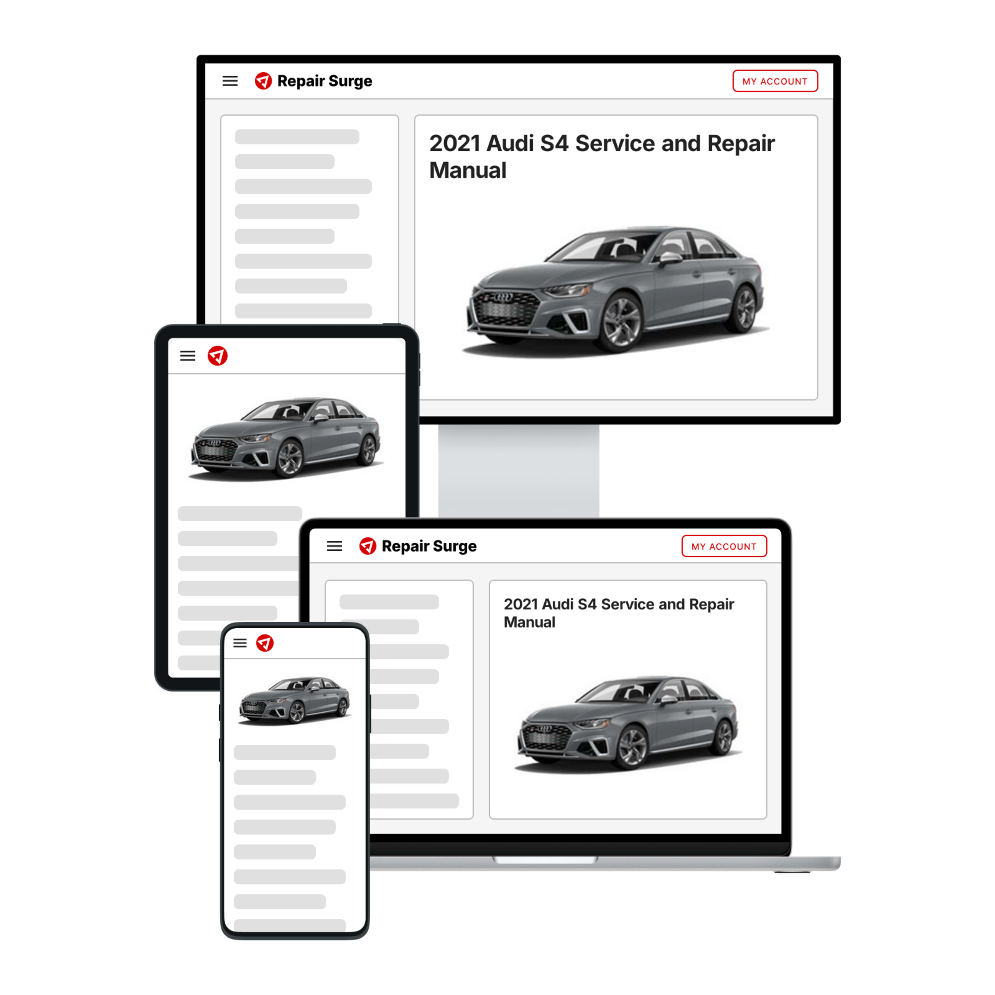 2021 Audi S4 service and repair manual hero image
