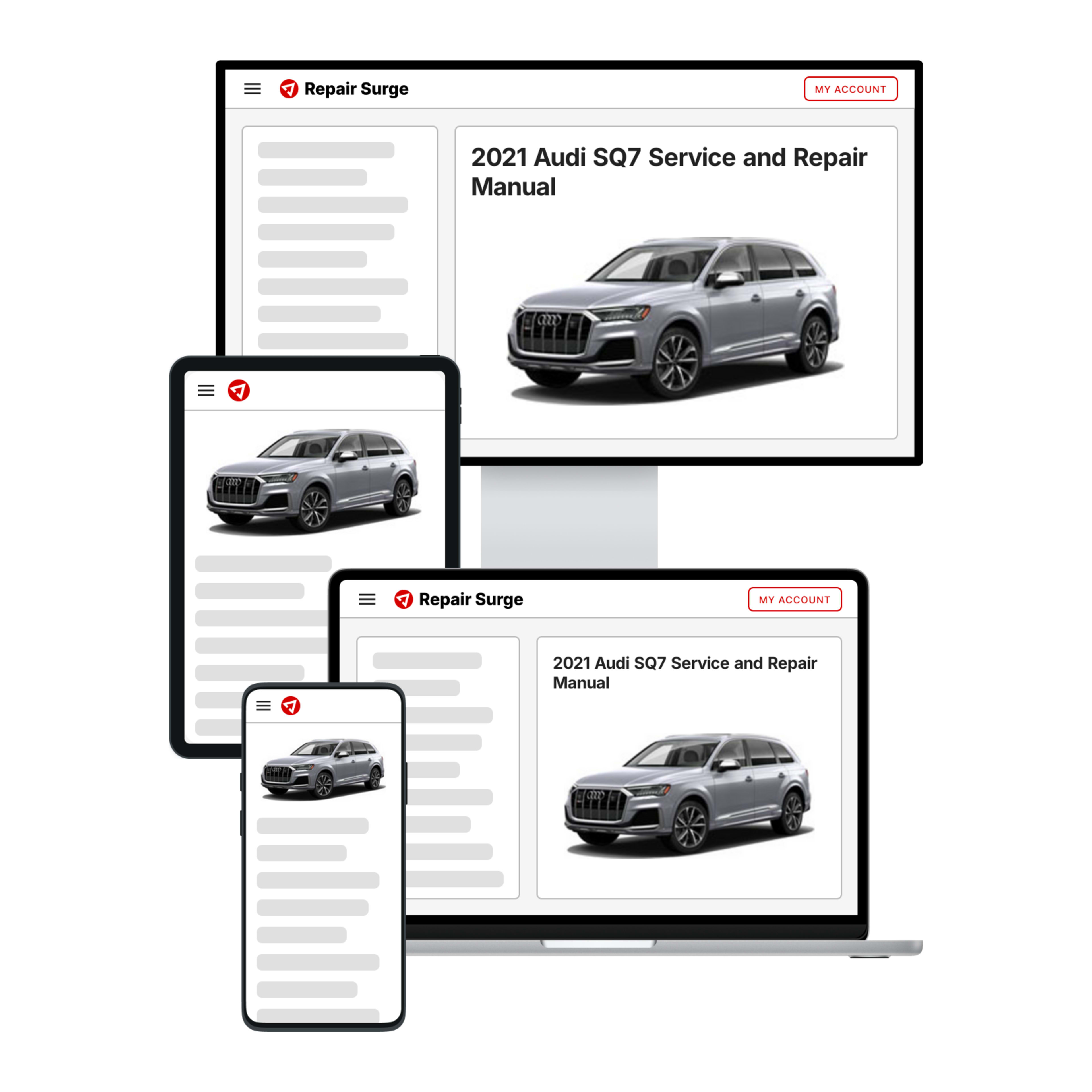 2021 Audi SQ7 service and repair manual hero image