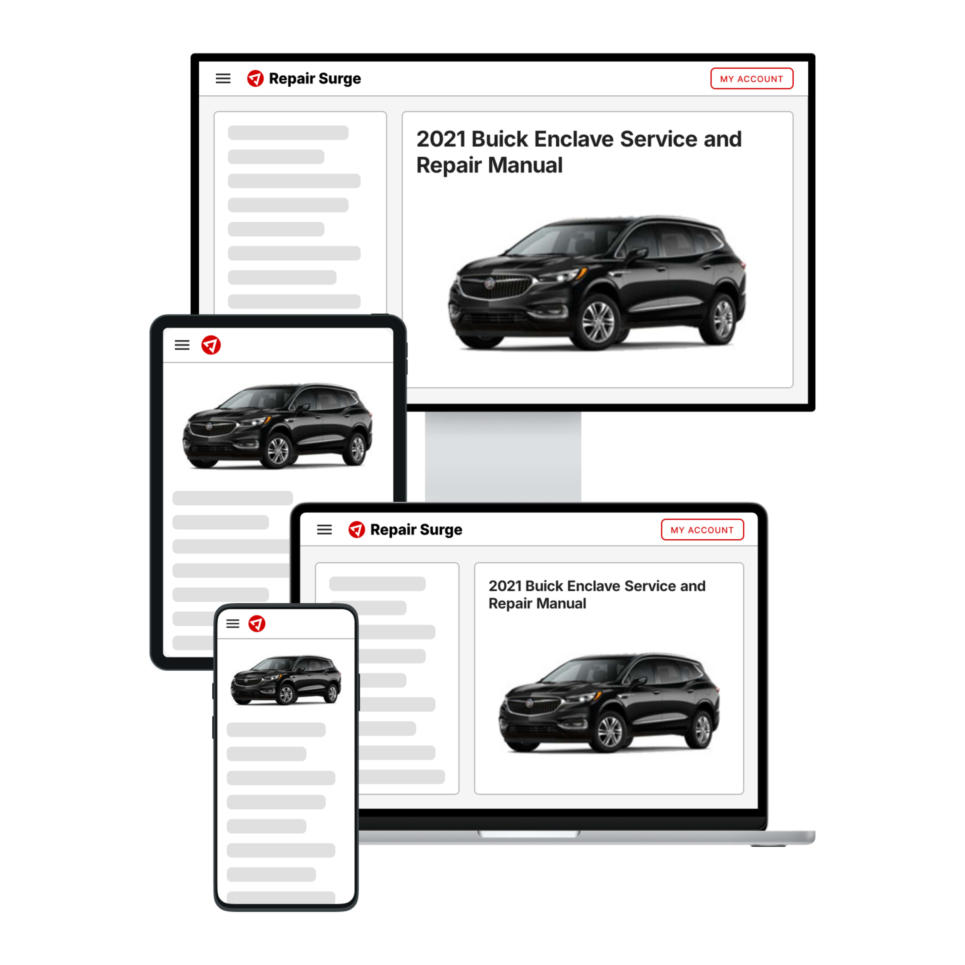 2021 Buick Enclave service and repair manual hero image