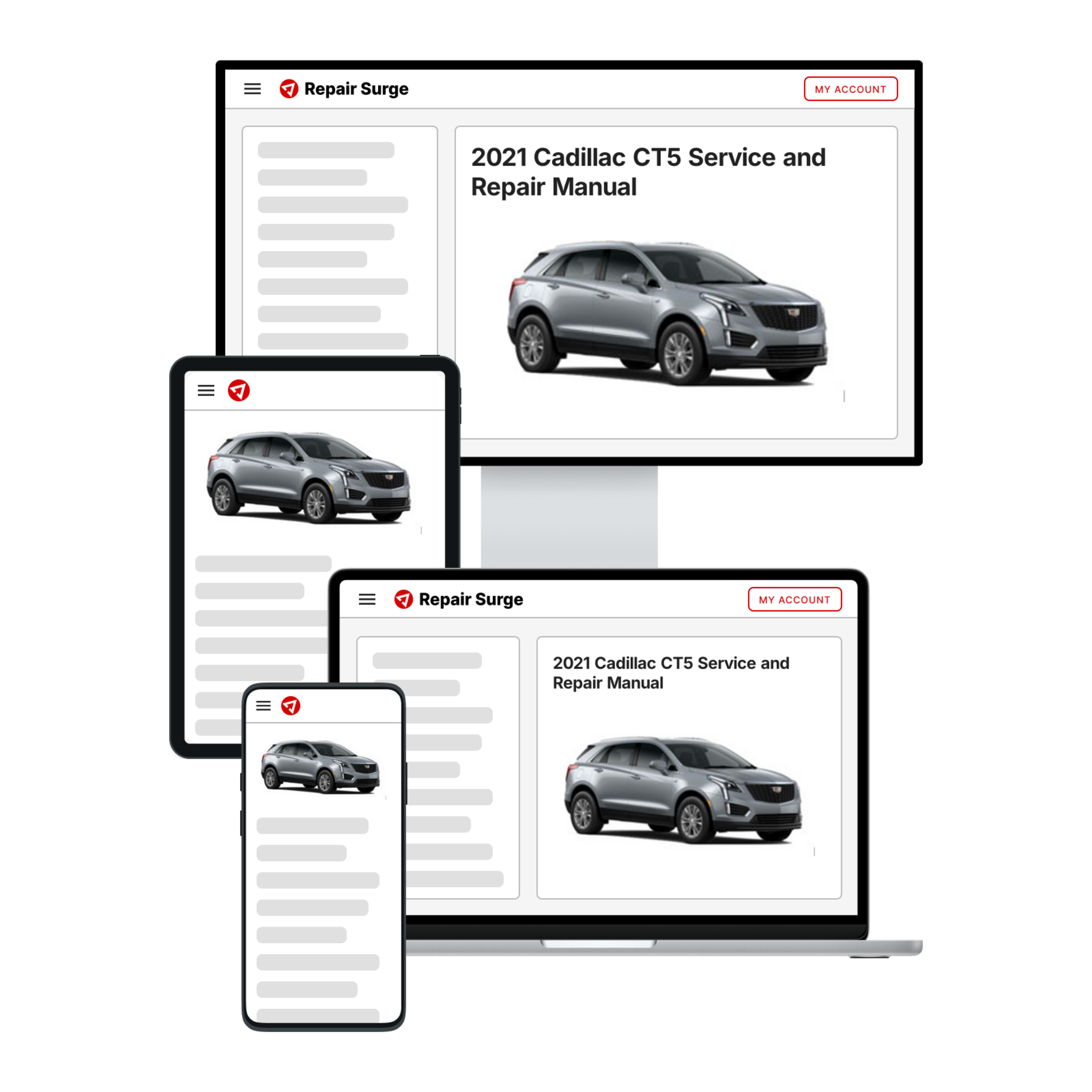 2021 Cadillac CT5 service and repair manual hero image