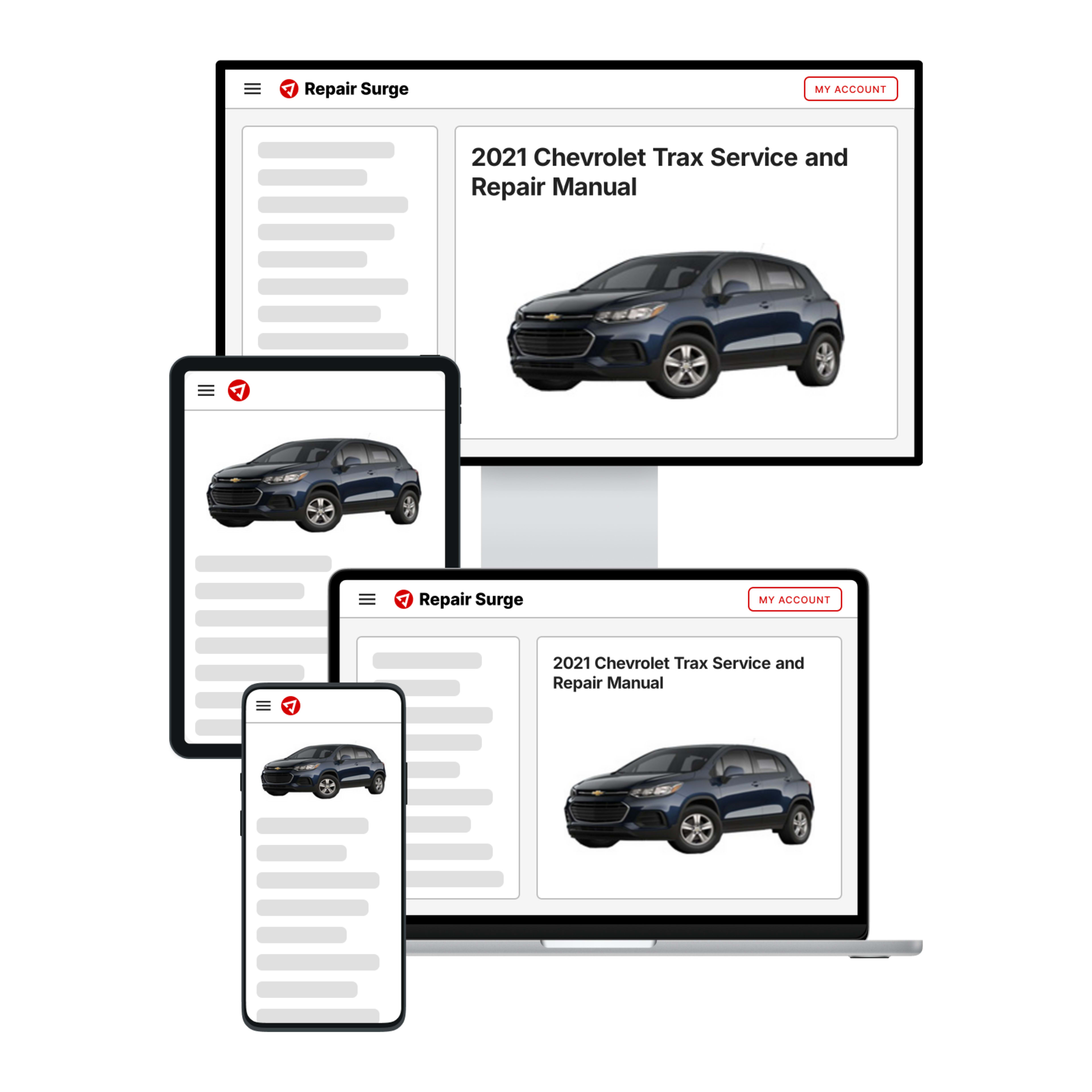 2021 Chevrolet Trax service and repair manual hero image
