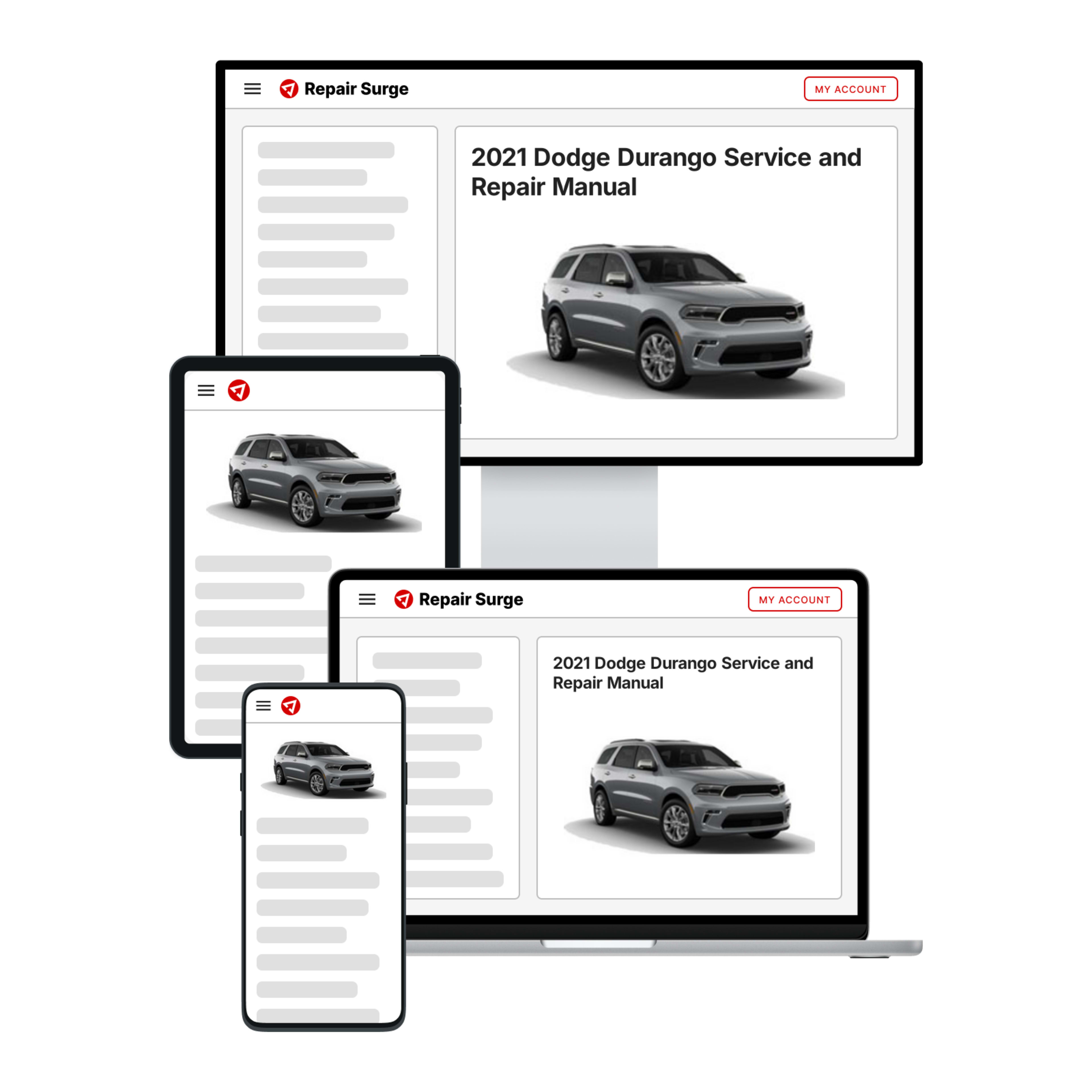 2021 Dodge Durango service and repair manual hero image