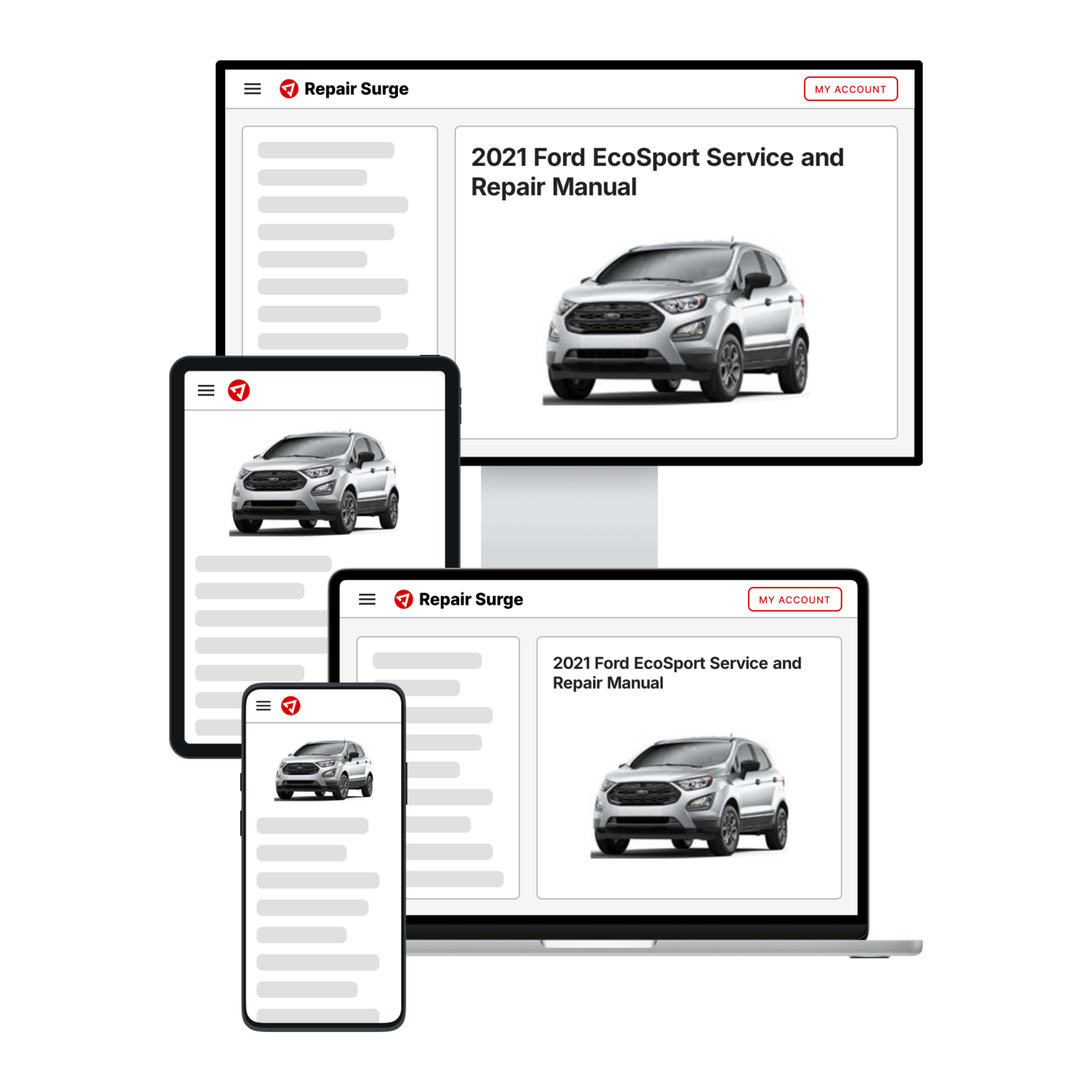 2021 Ford EcoSport service and repair manual hero image