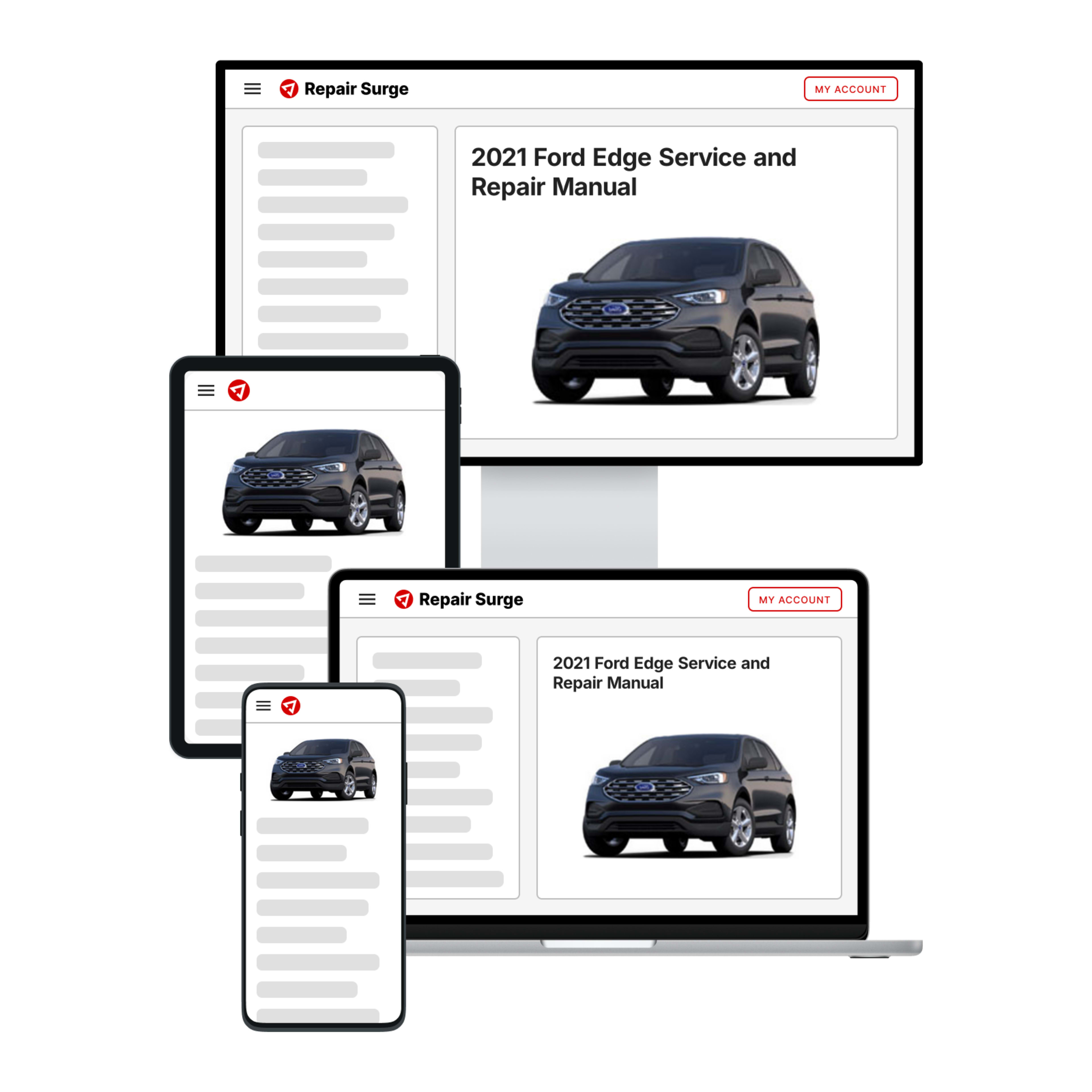 2021 Ford Edge service and repair manual hero image
