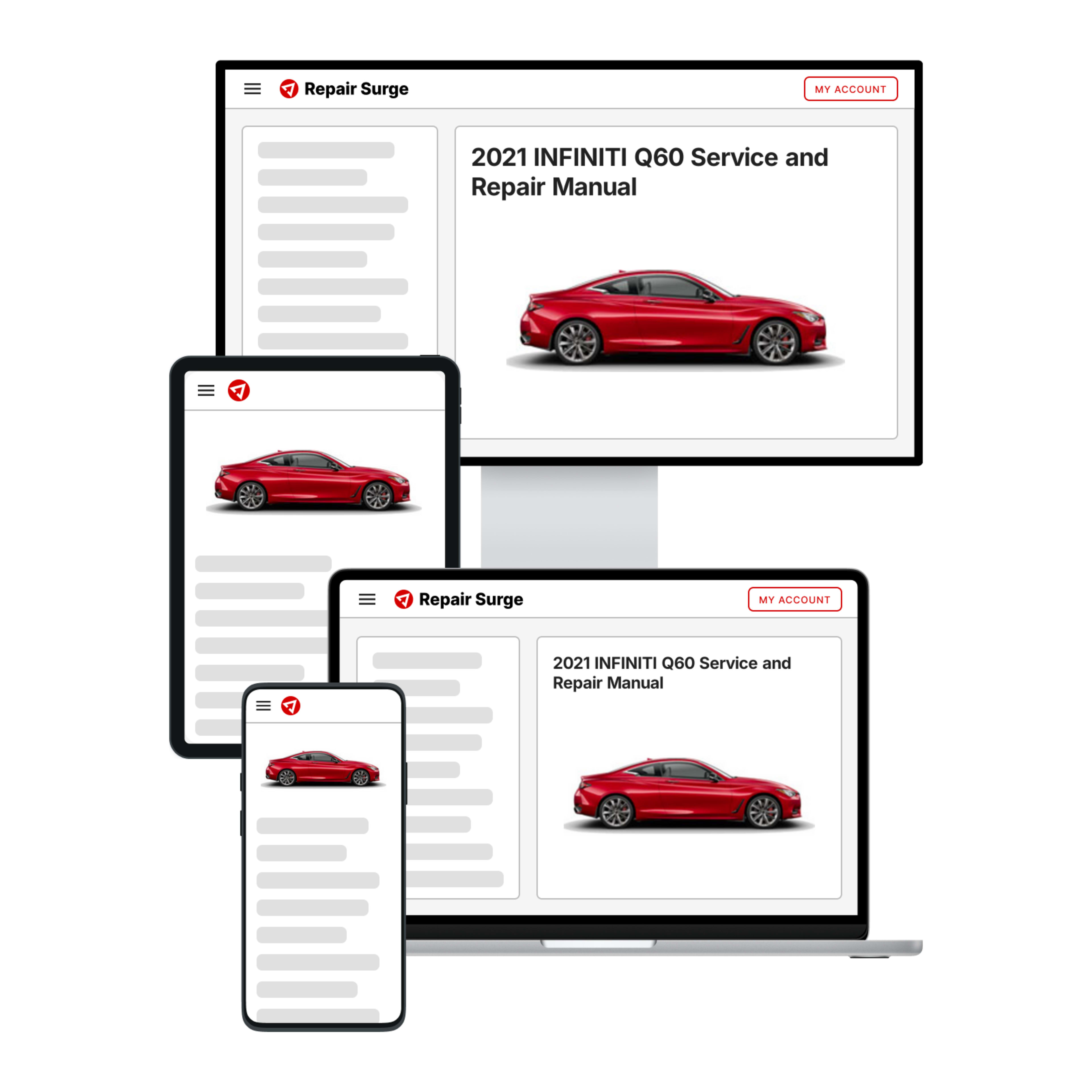 2021 INFINITI Q60 service and repair manual hero image