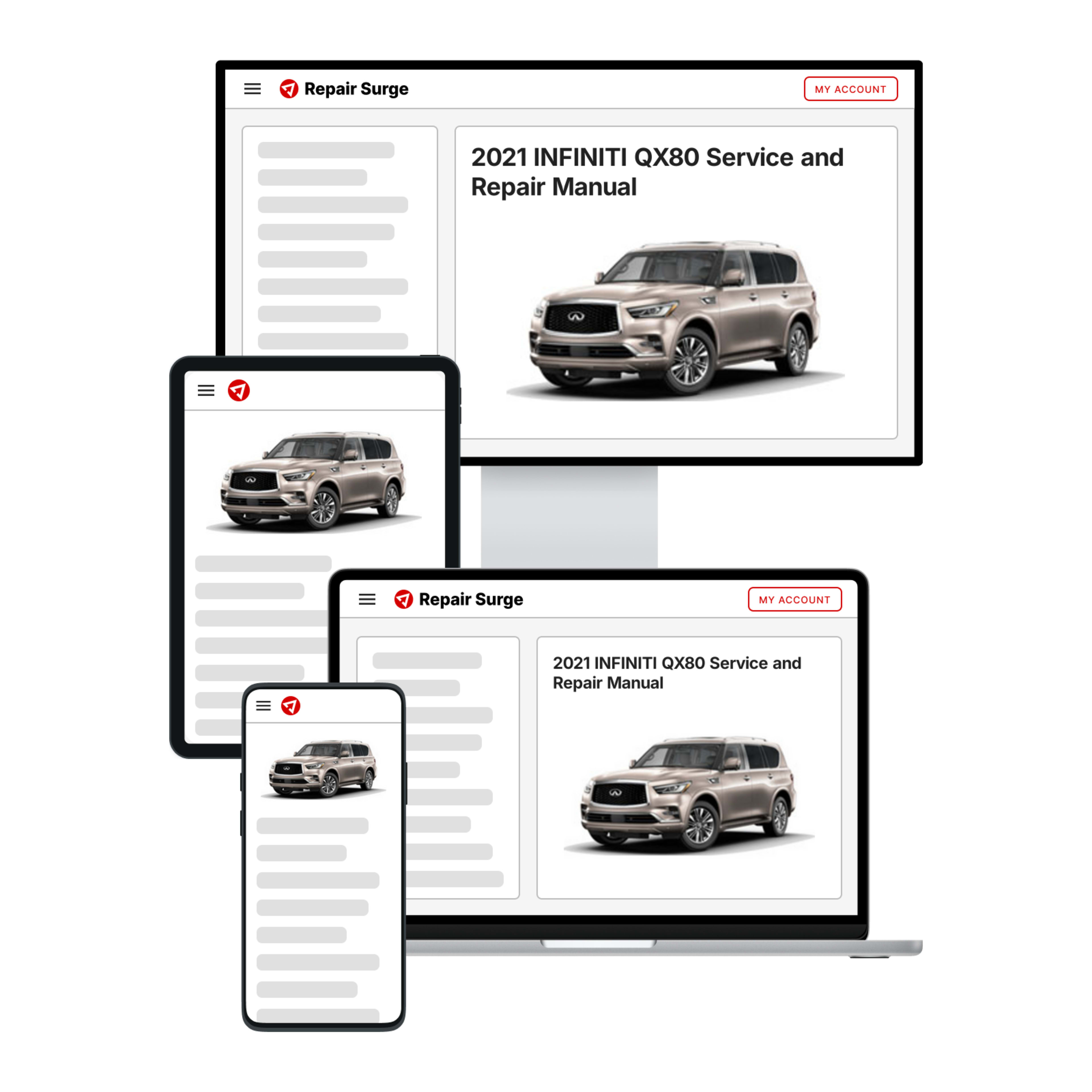 2021 INFINITI QX80 service and repair manual hero image