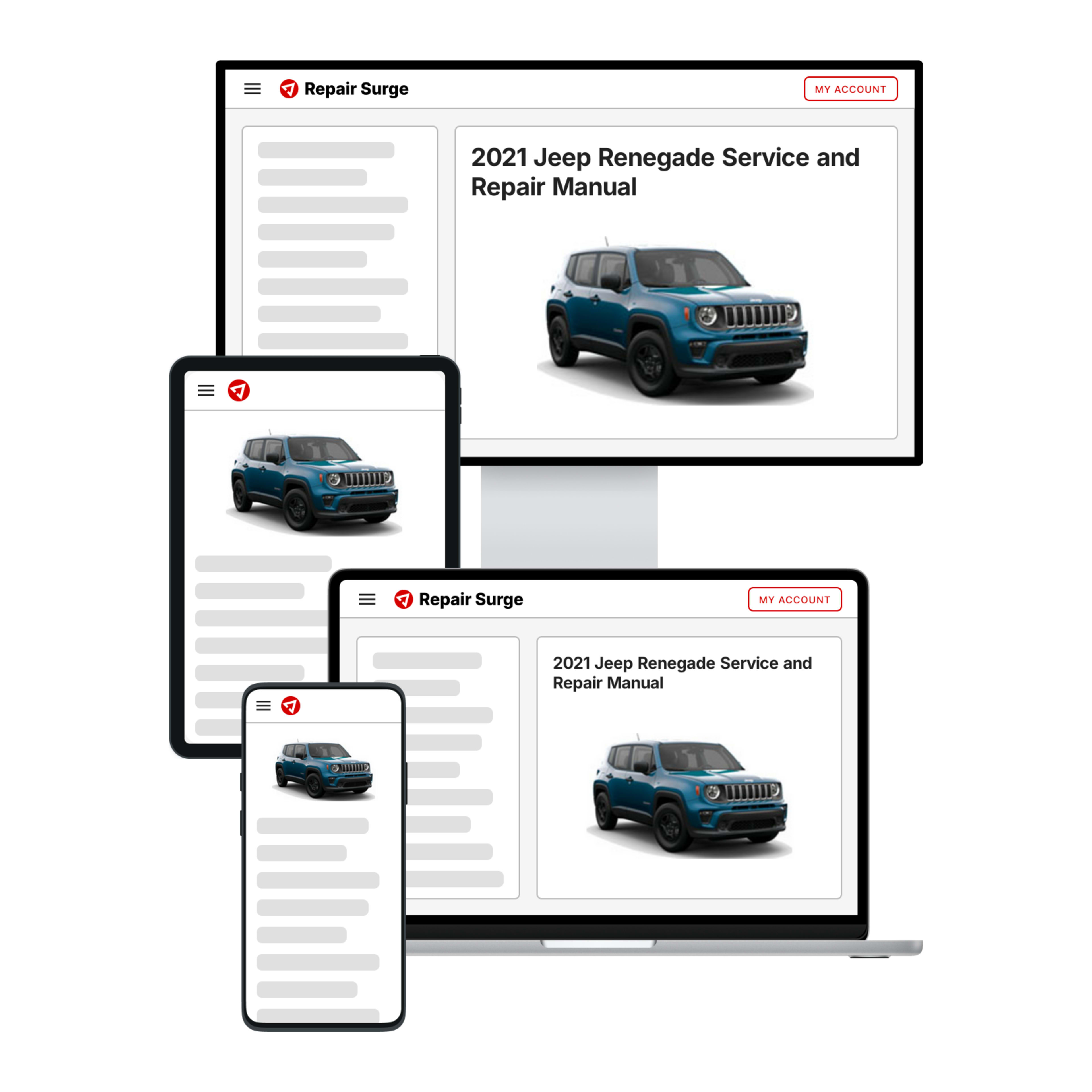 2021 Jeep Renegade service and repair manual hero image