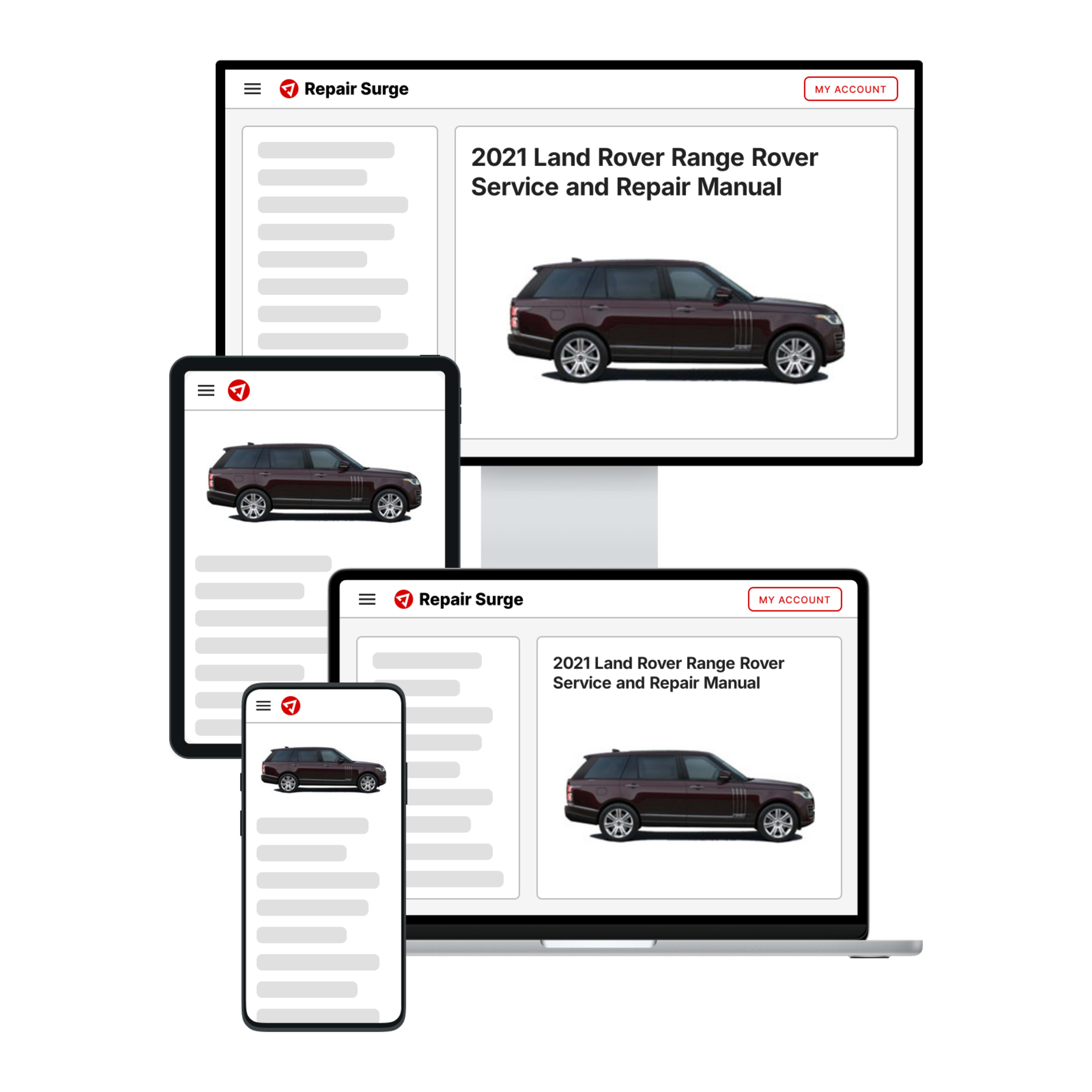 2021 Land Rover Range Rover service and repair manual hero image