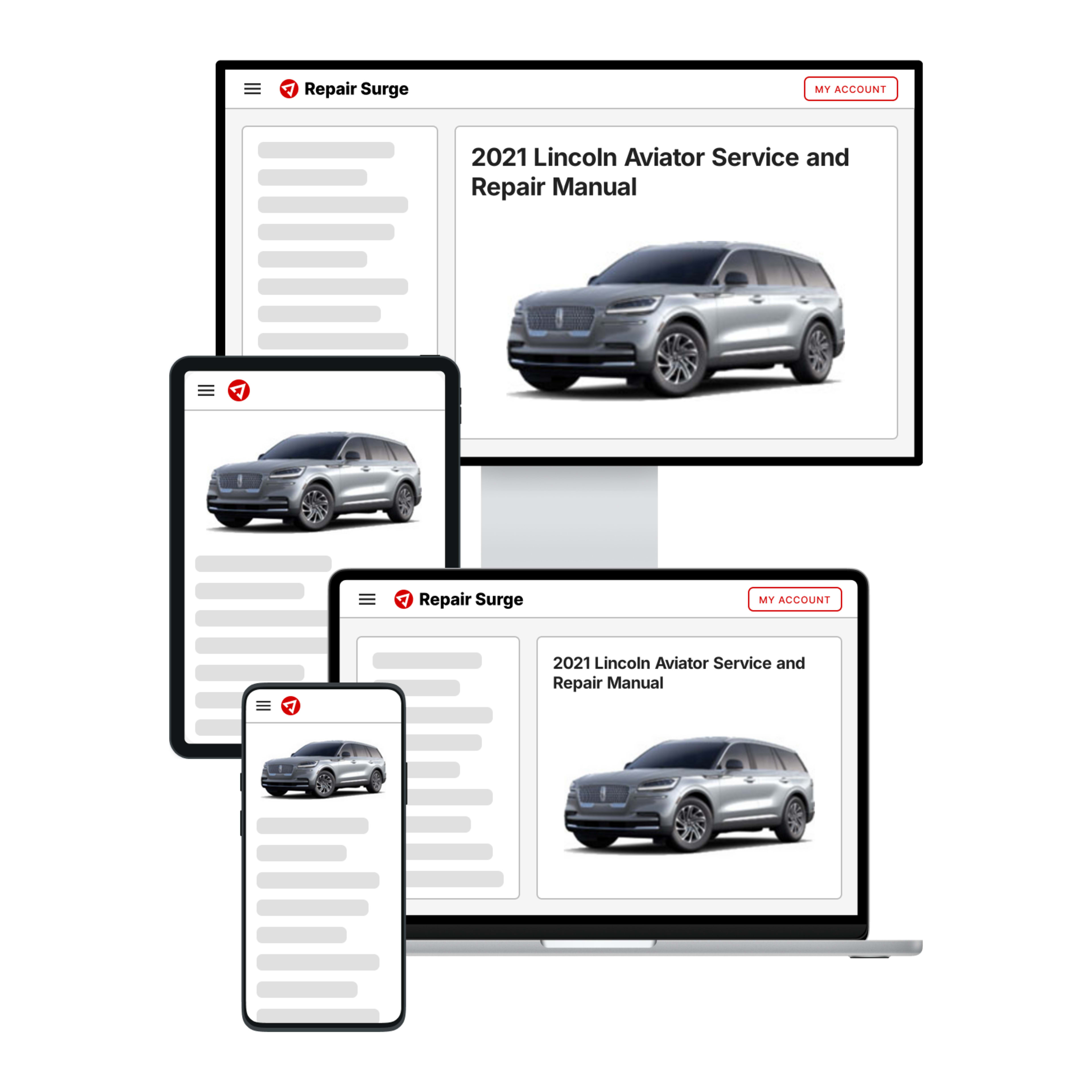 2021 Lincoln Aviator service and repair manual hero image
