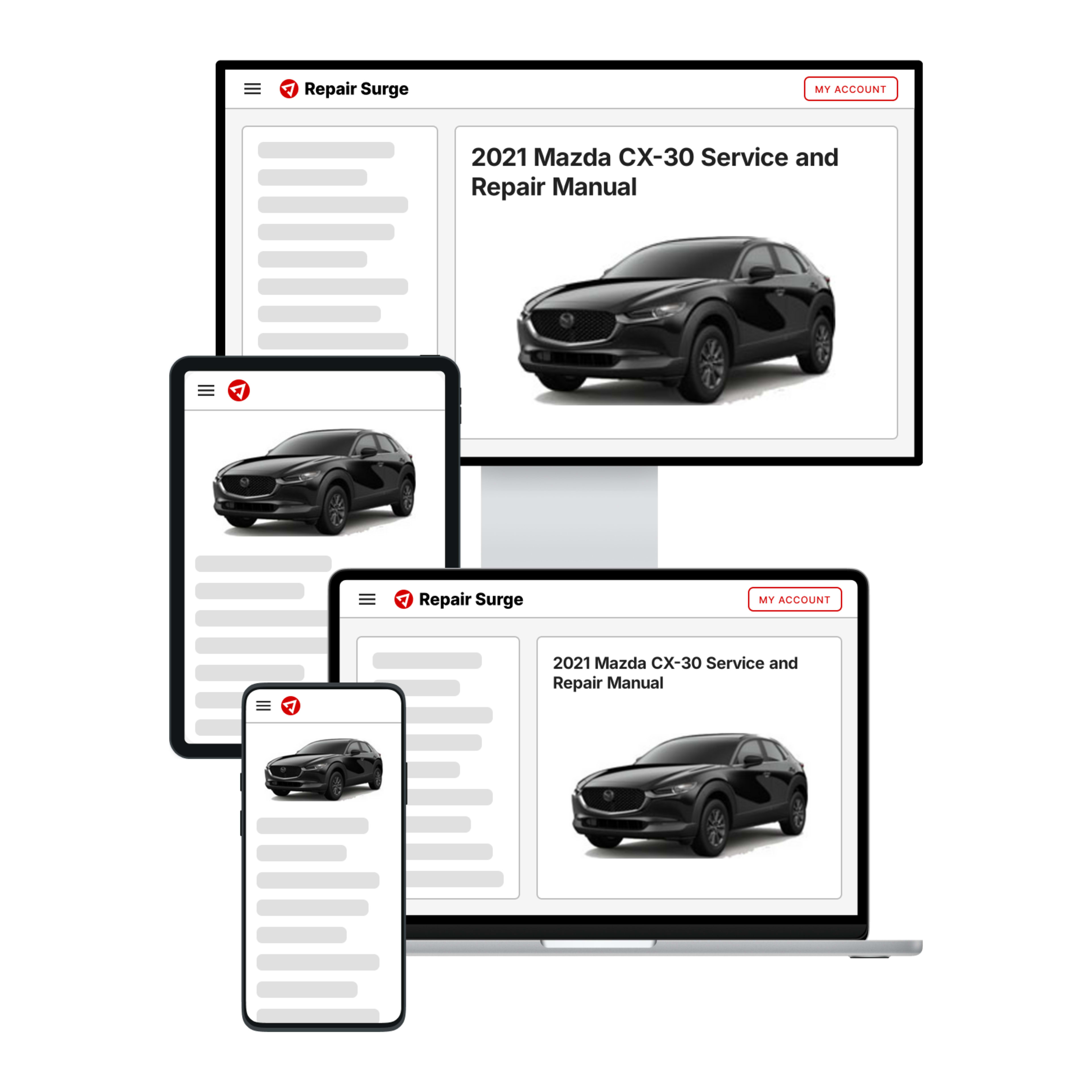2021 Mazda CX-30 service and repair manual hero image