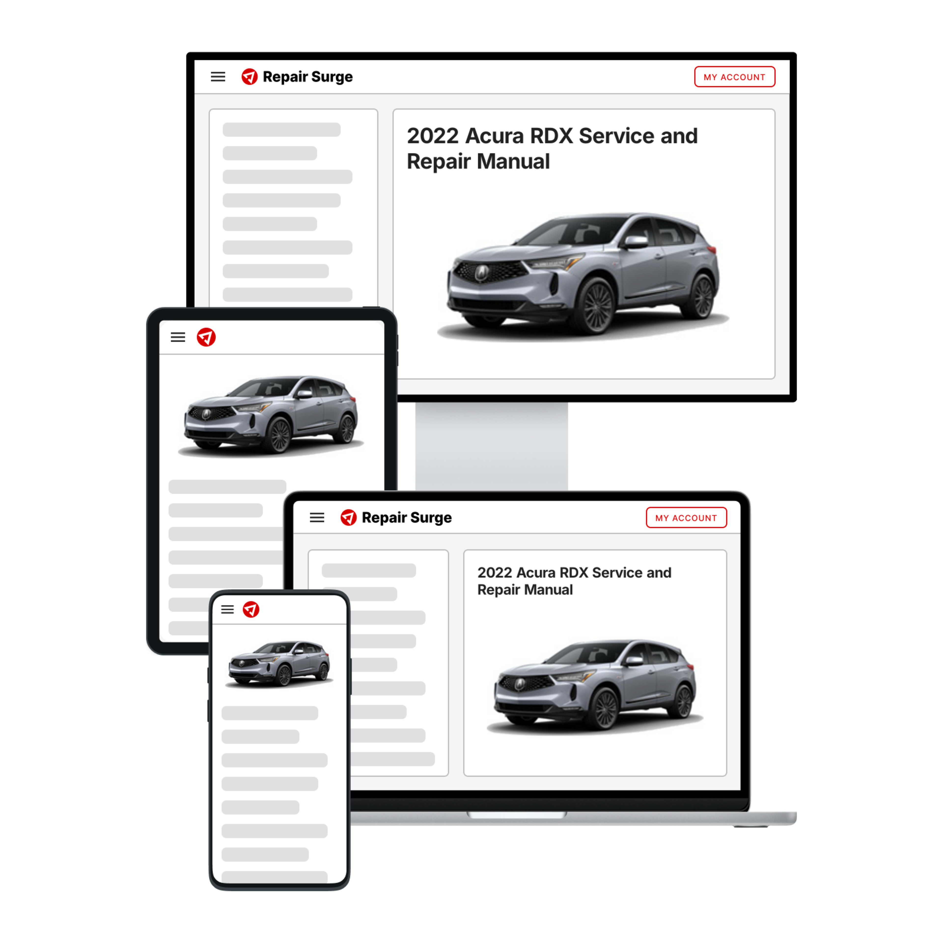 2022 Acura RDX service and repair manual hero image