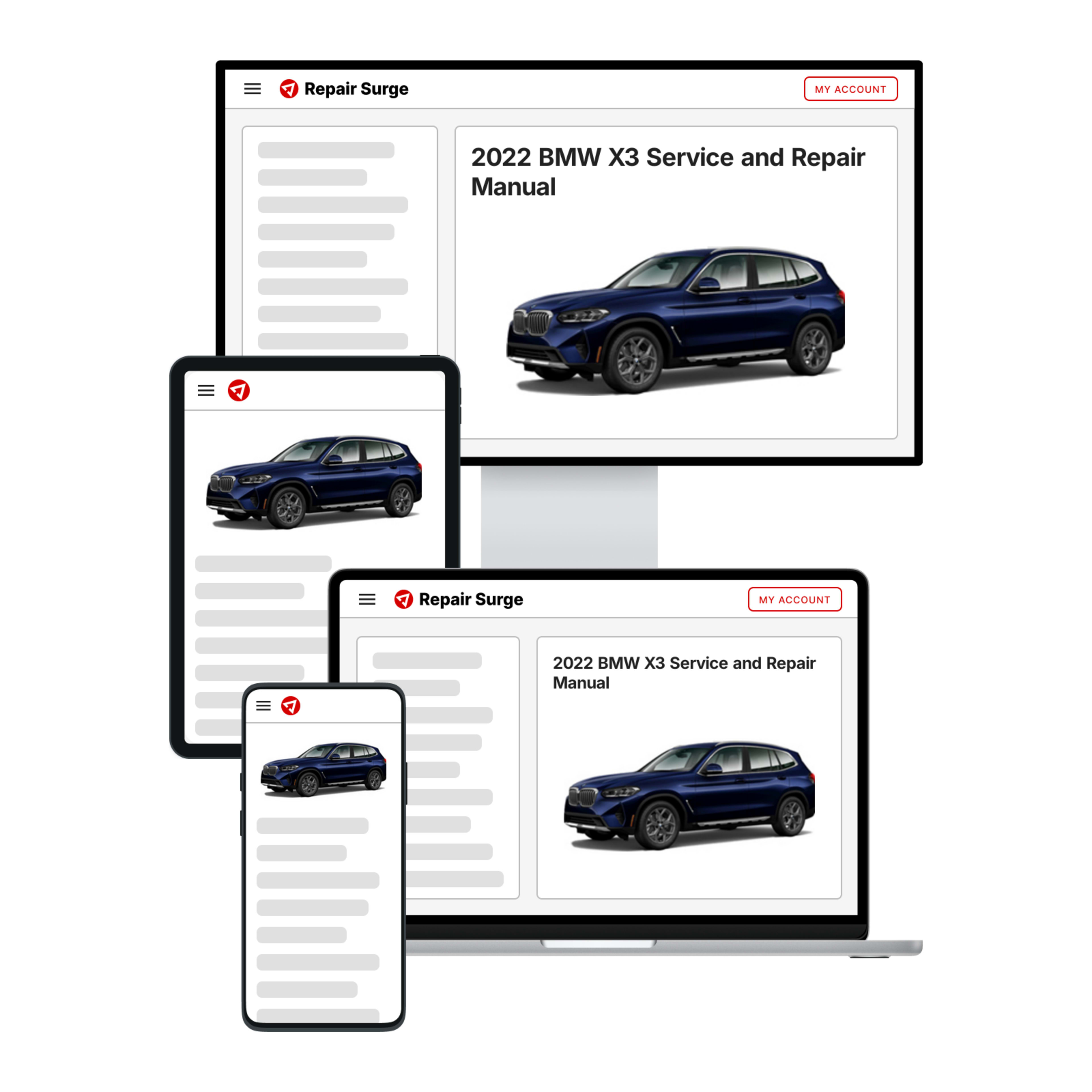 2022 BMW X3 service and repair manual hero image