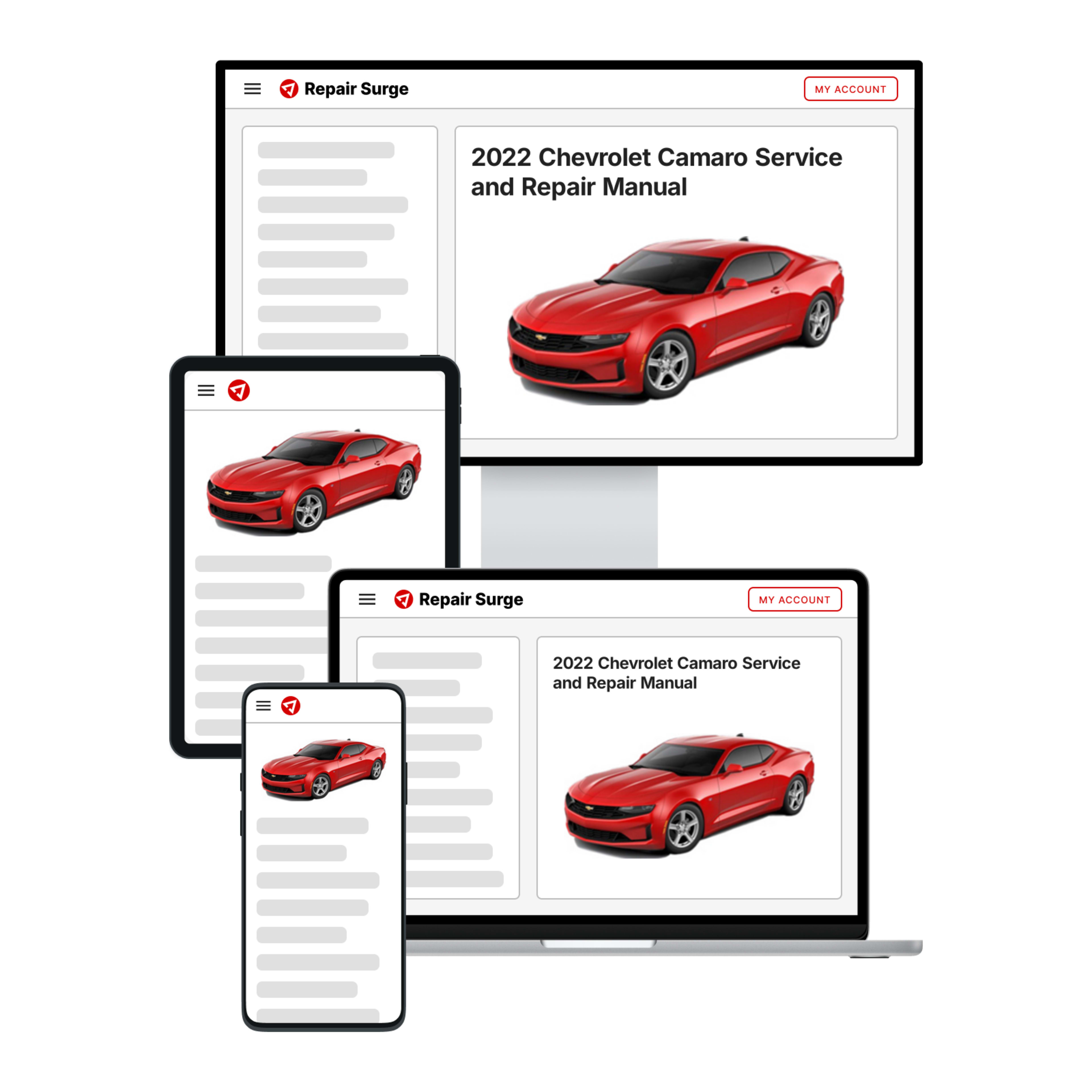 2022 Chevrolet Camaro service and repair manual hero image
