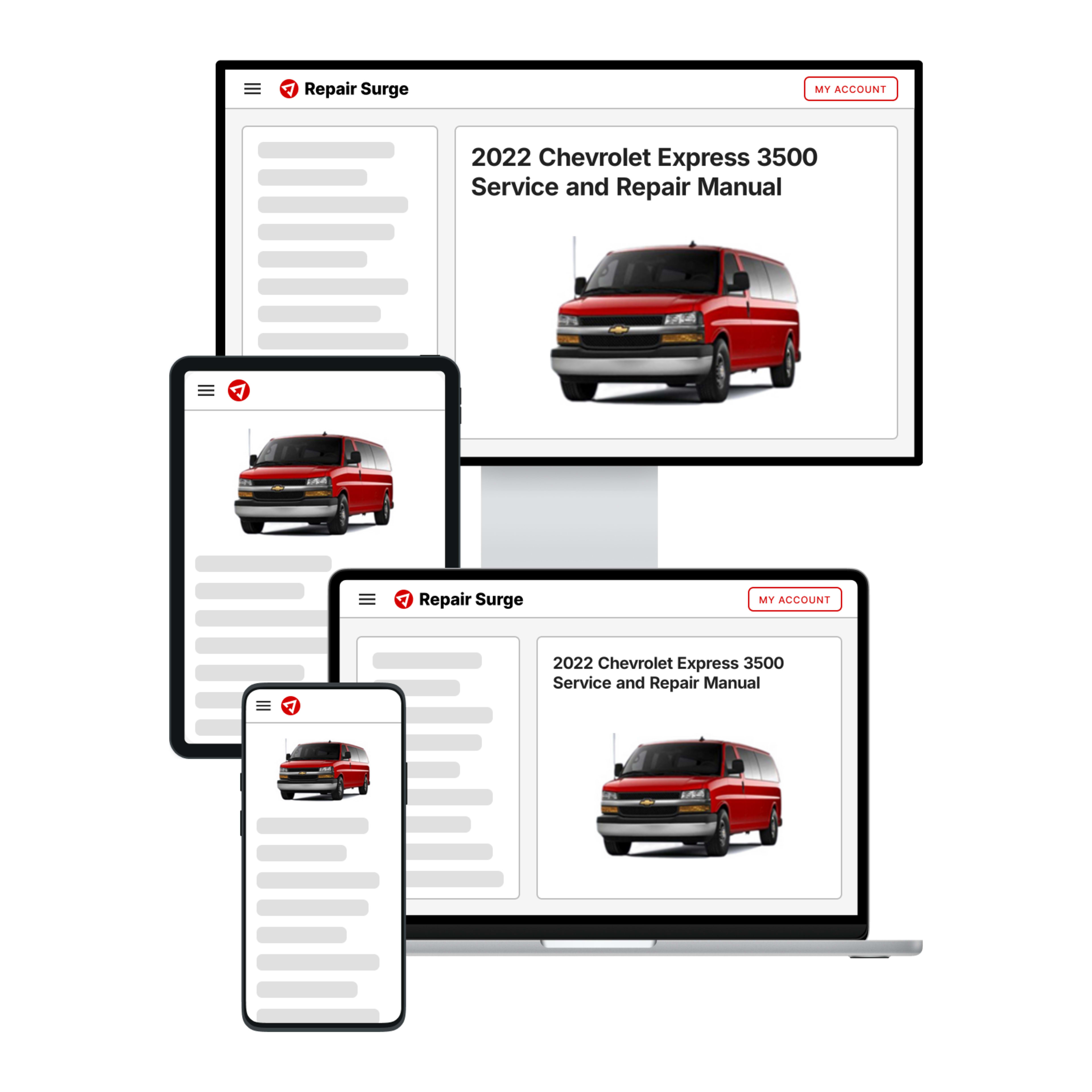 2022 Chevrolet Express 3500 service and repair manual hero image