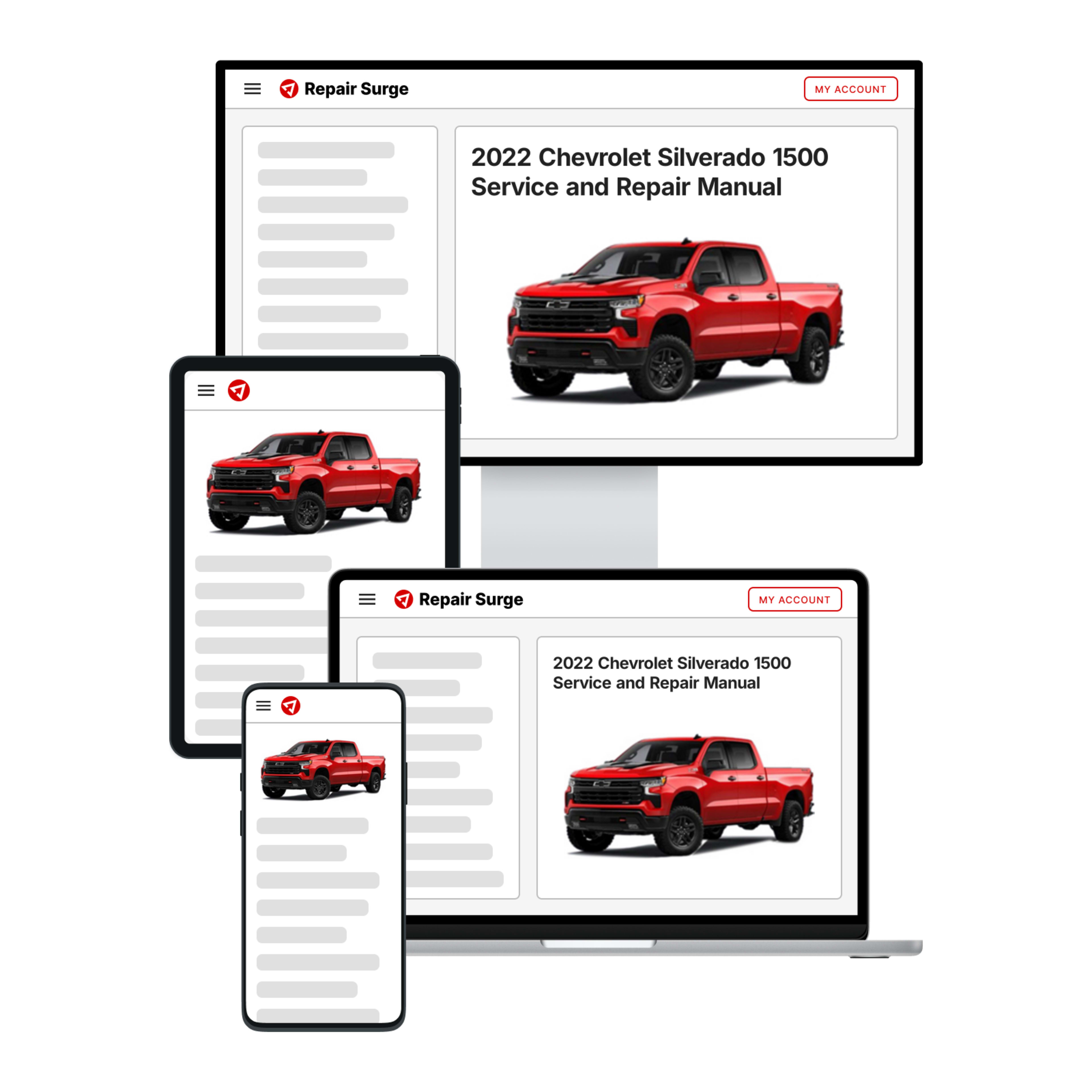 2022 Chevrolet Silverado 1500 service and repair manual hero image