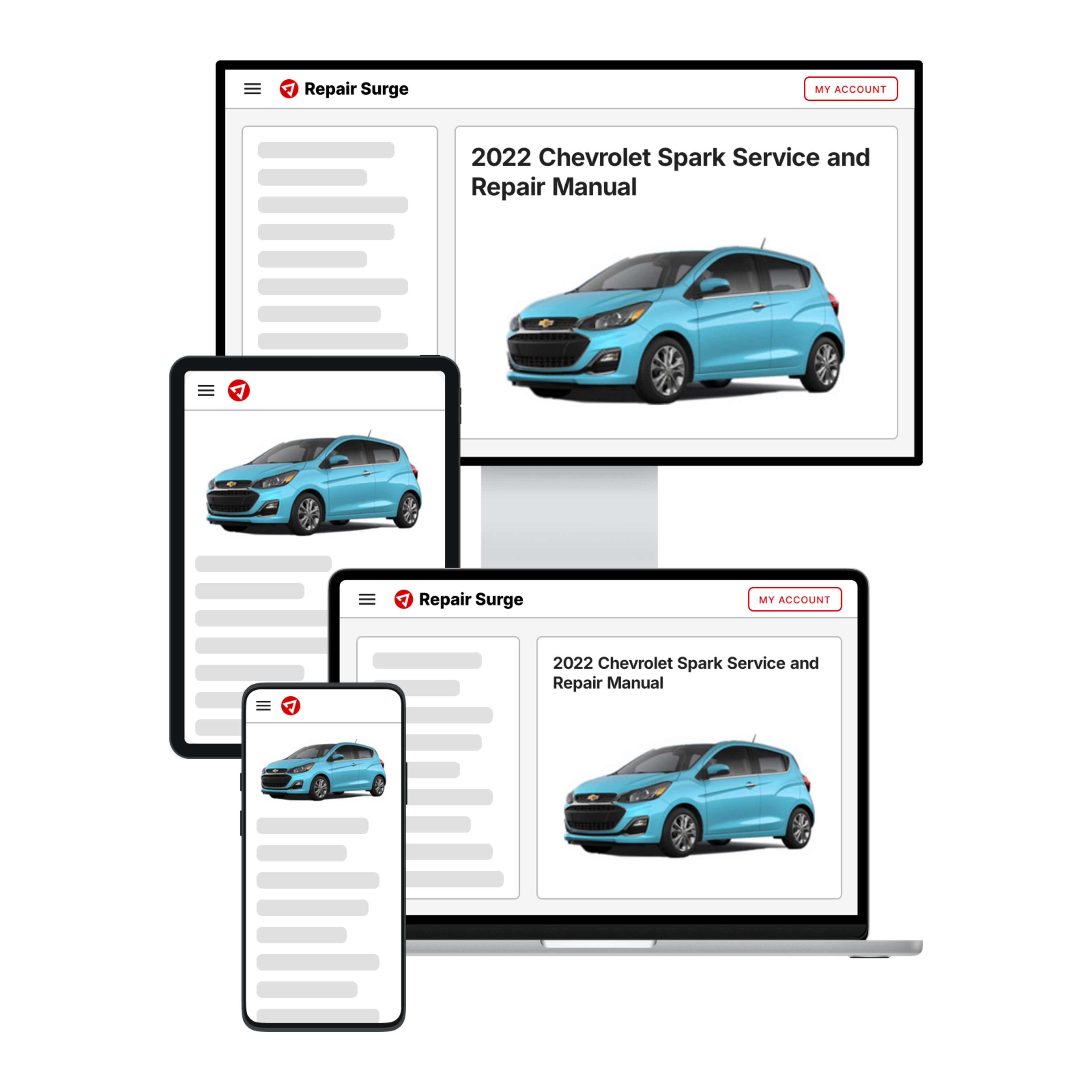 2022 Chevrolet Spark service and repair manual hero image