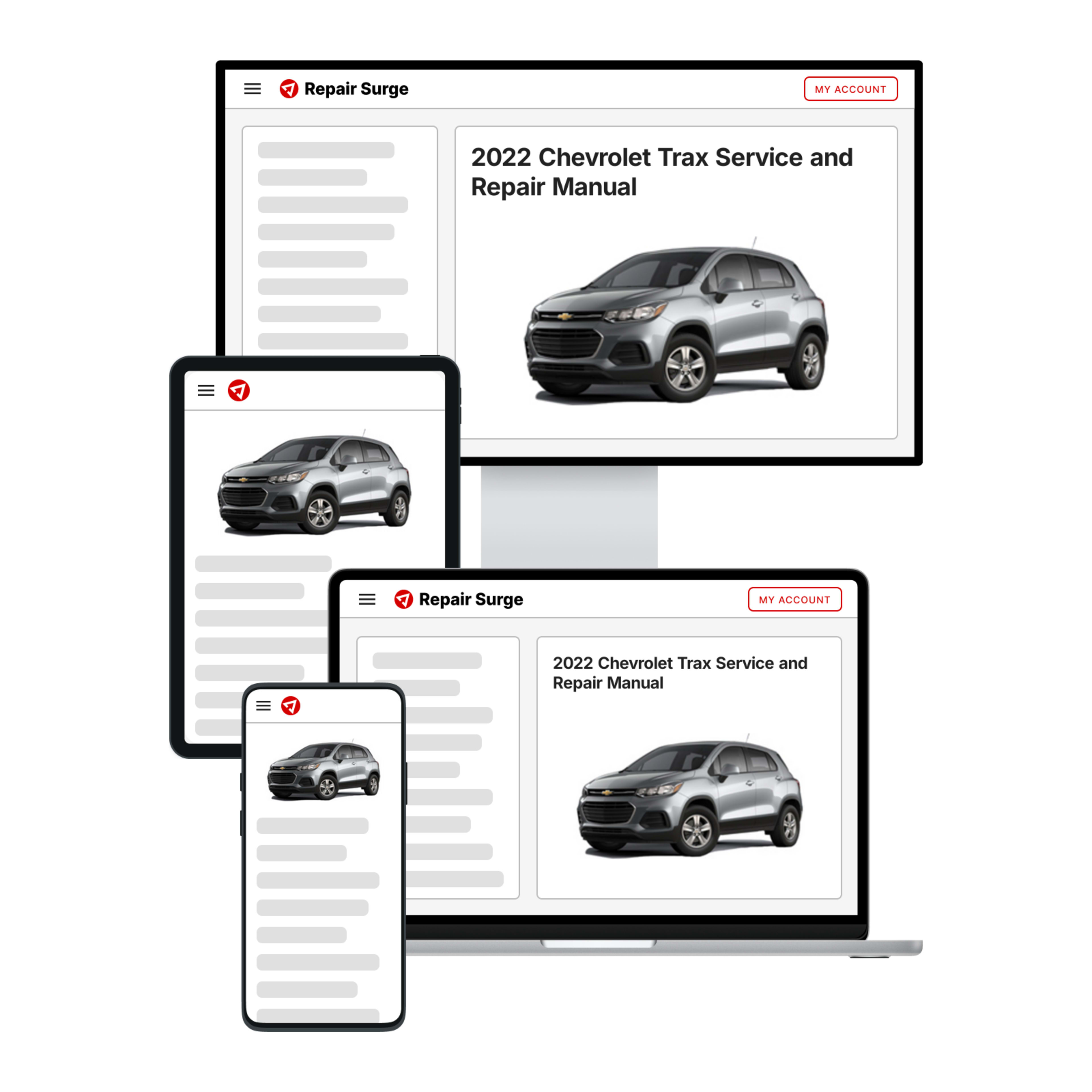 2022 Chevrolet Trax service and repair manual hero image