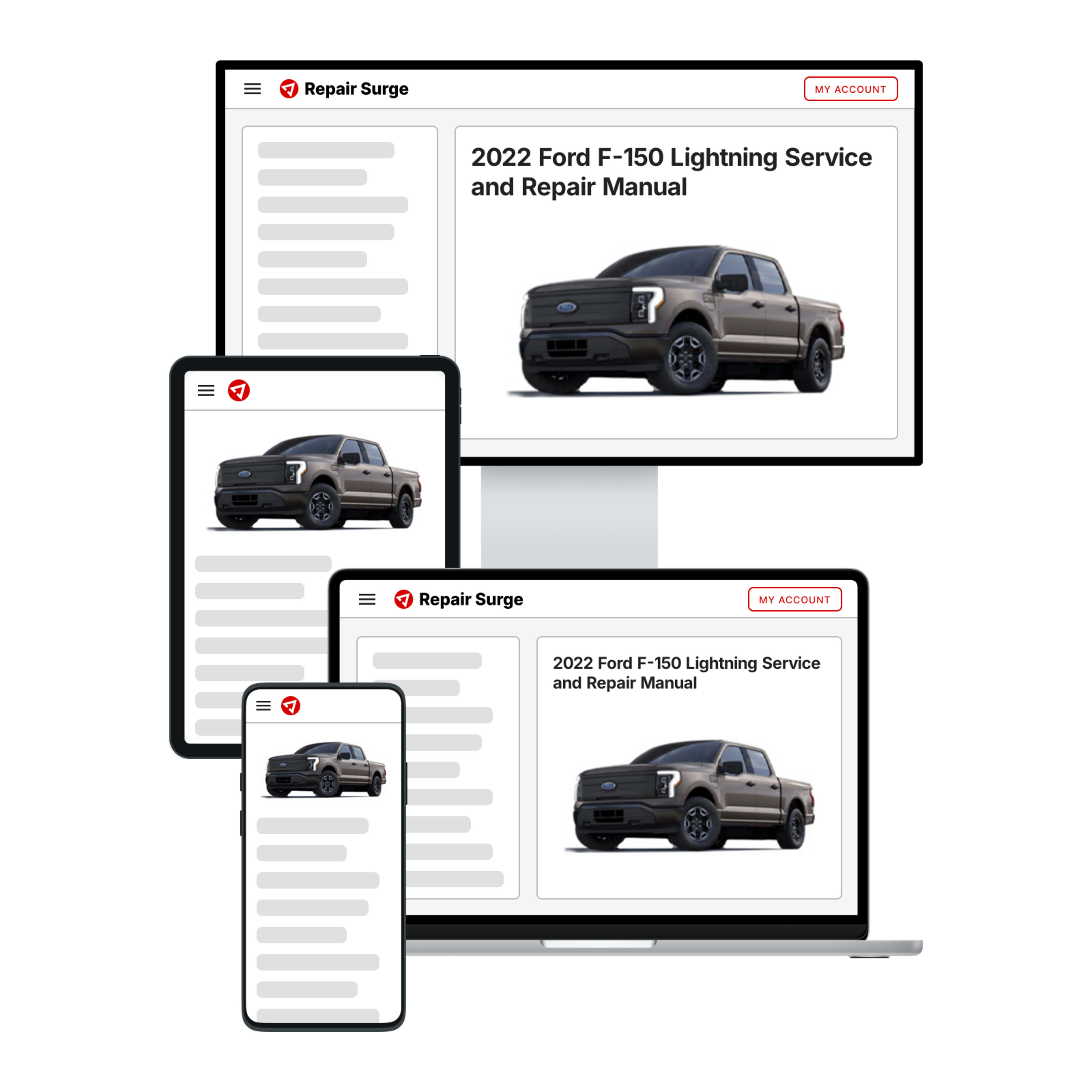 2022 Ford F-150 Lightning service and repair manual hero image