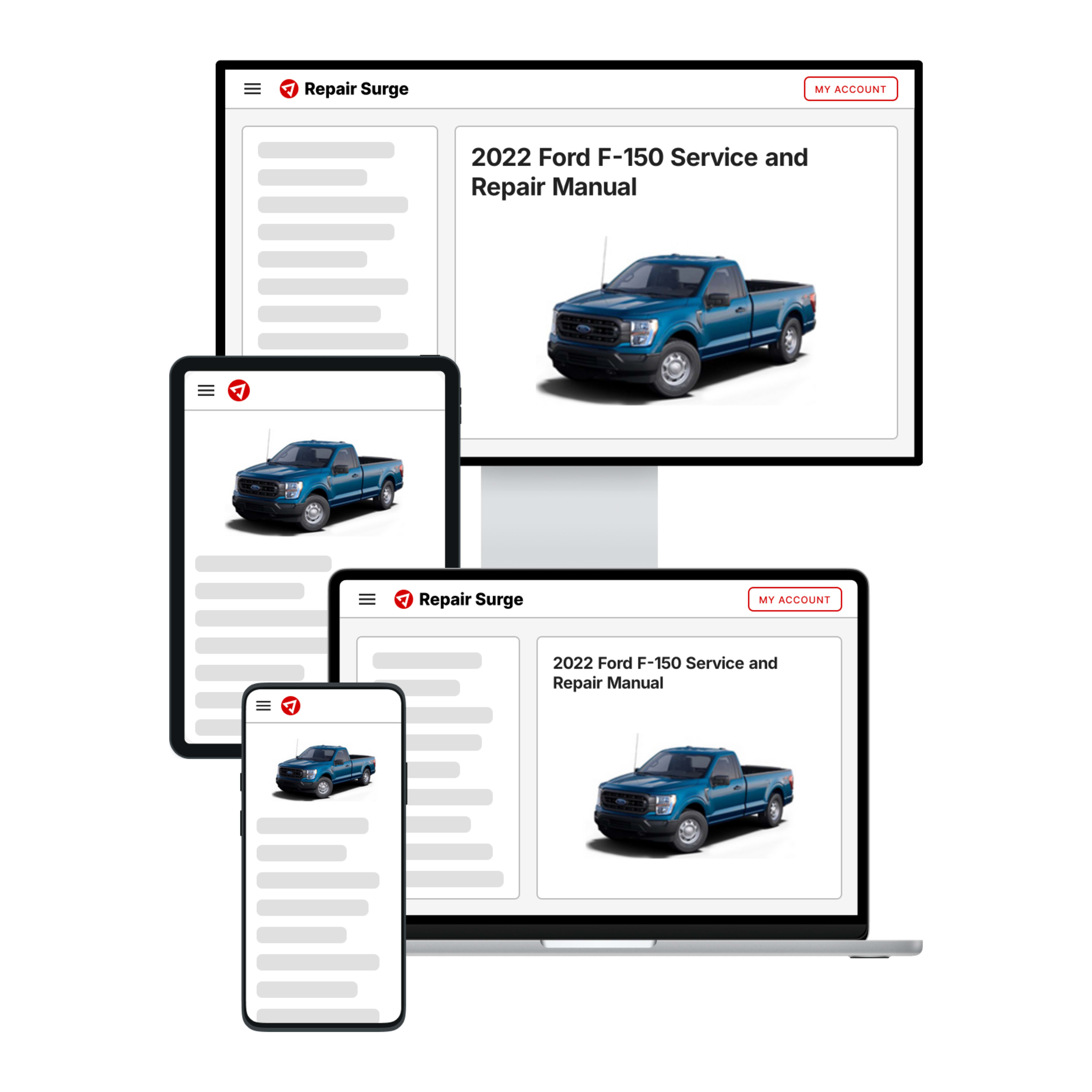 2022 Ford F-150 service and repair manual hero image