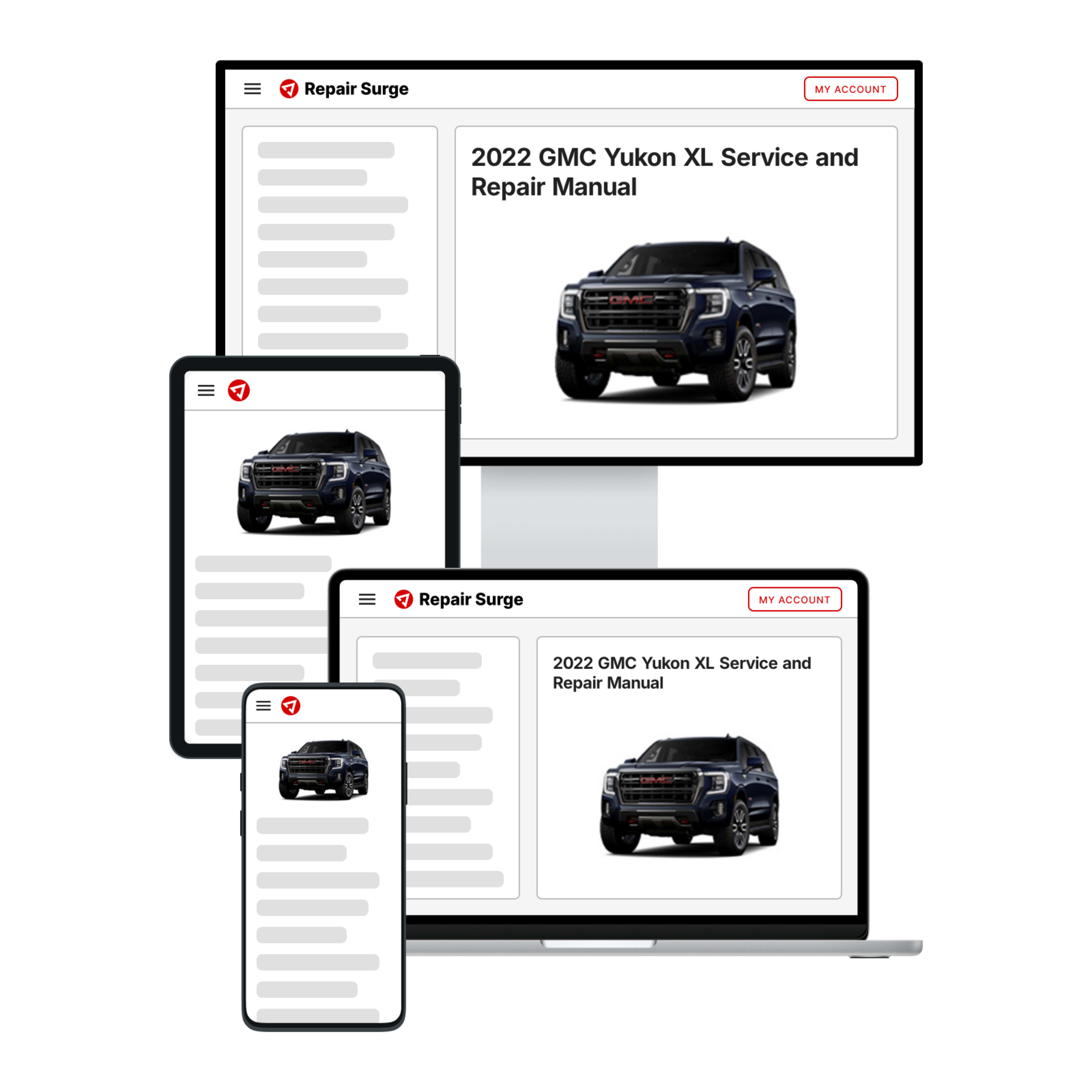 2022 GMC Yukon XL service and repair manual hero image