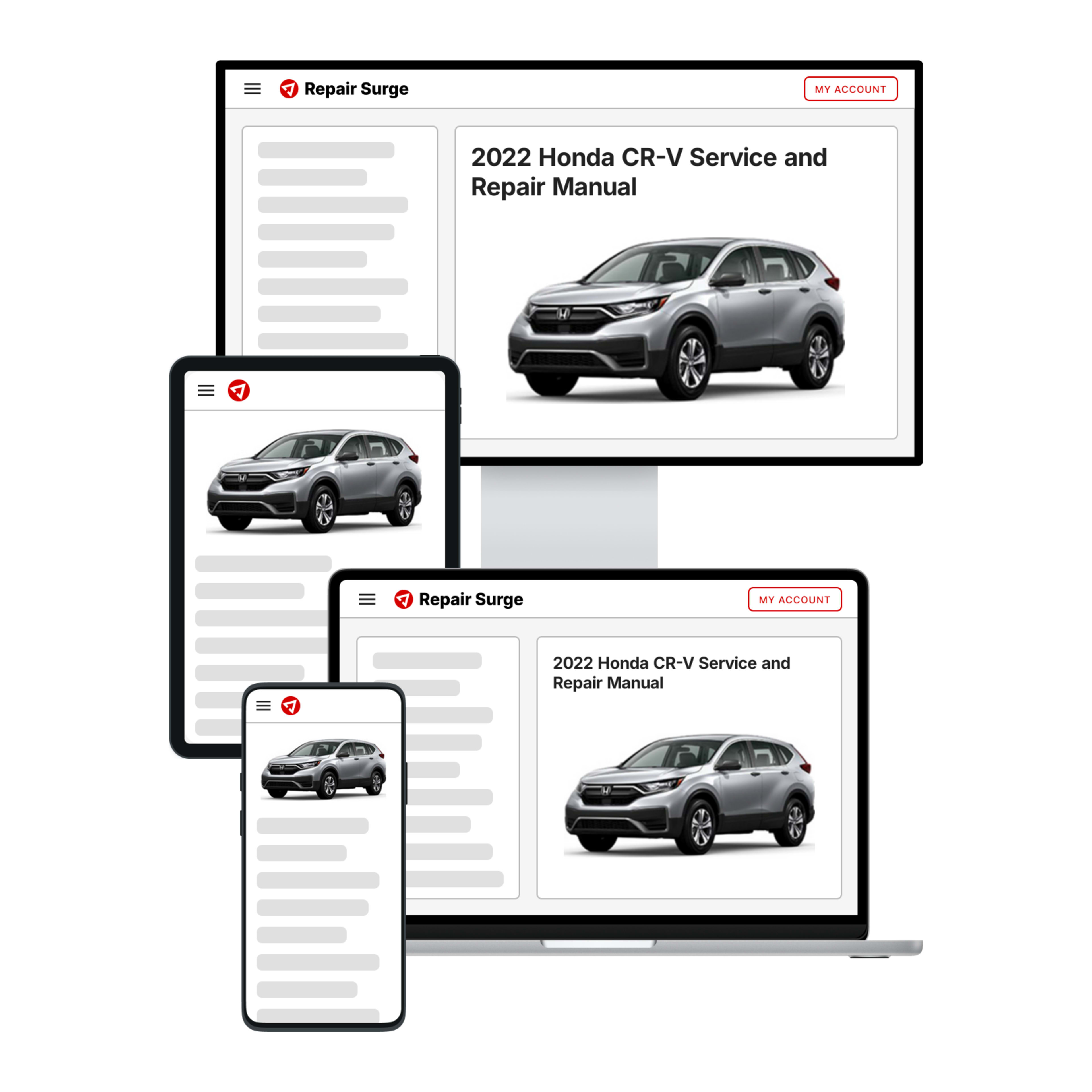 2022 Honda CR-V service and repair manual hero image