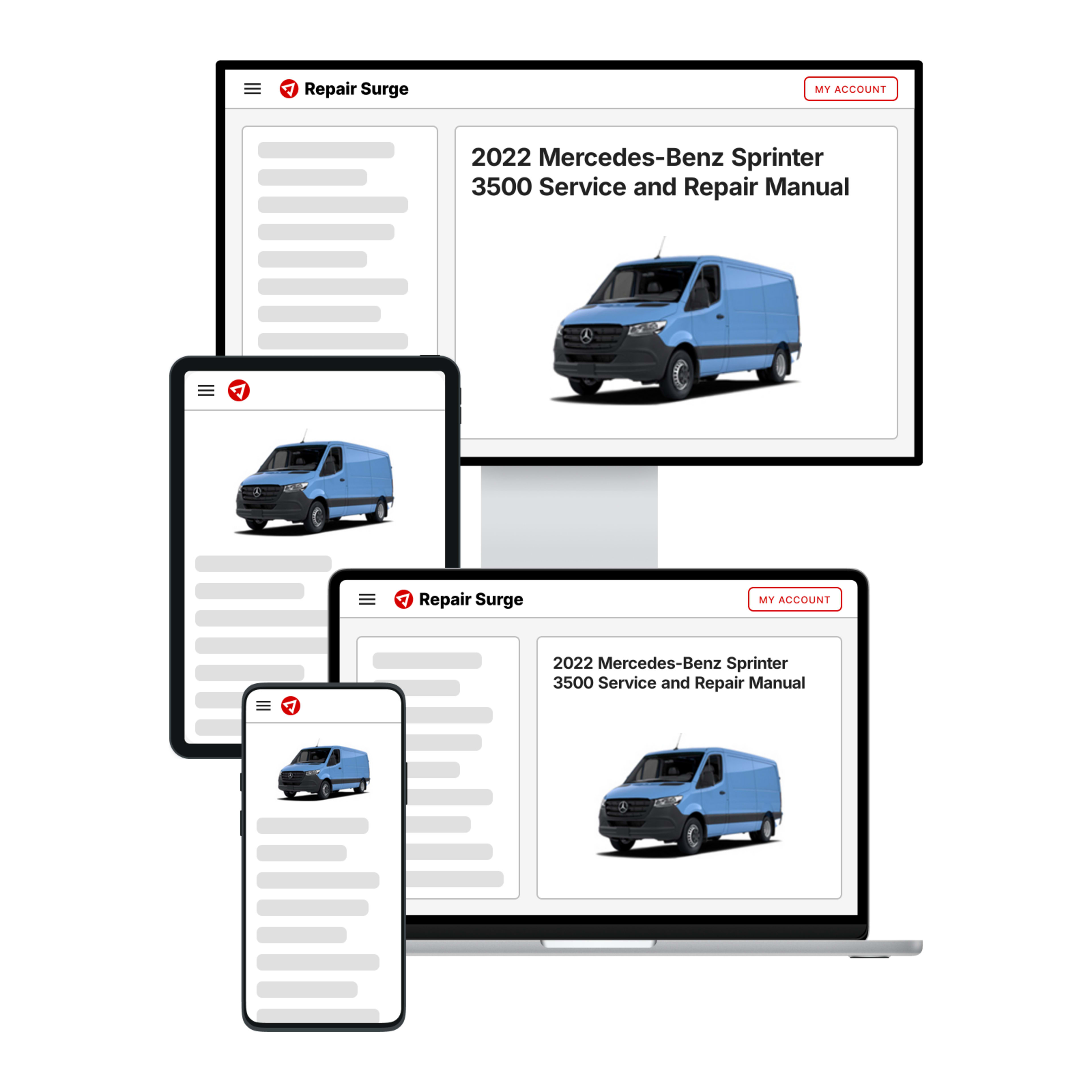 2022 Mercedes-Benz Sprinter 3500 service and repair manual hero image