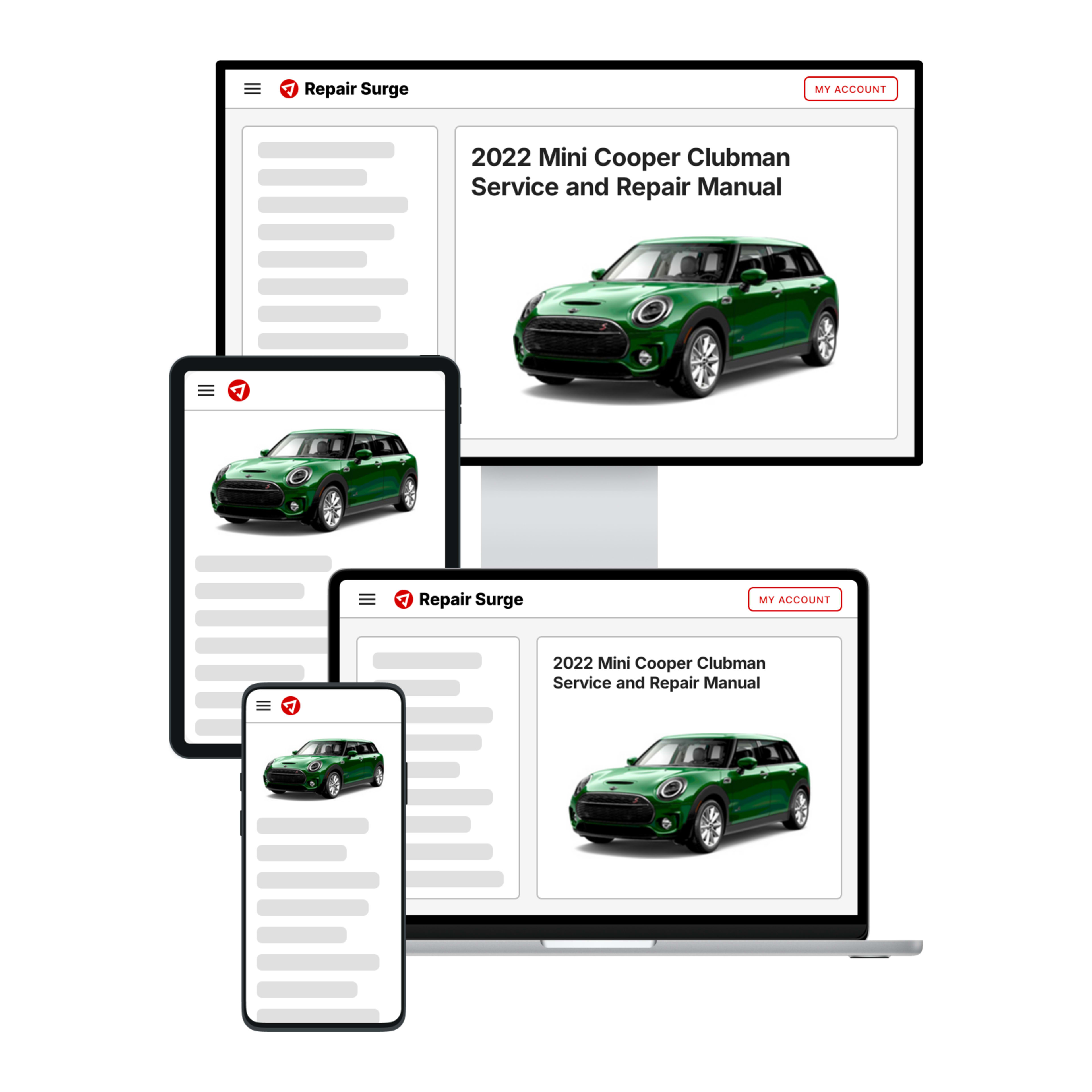 2022 Mini Cooper Clubman service and repair manual hero image
