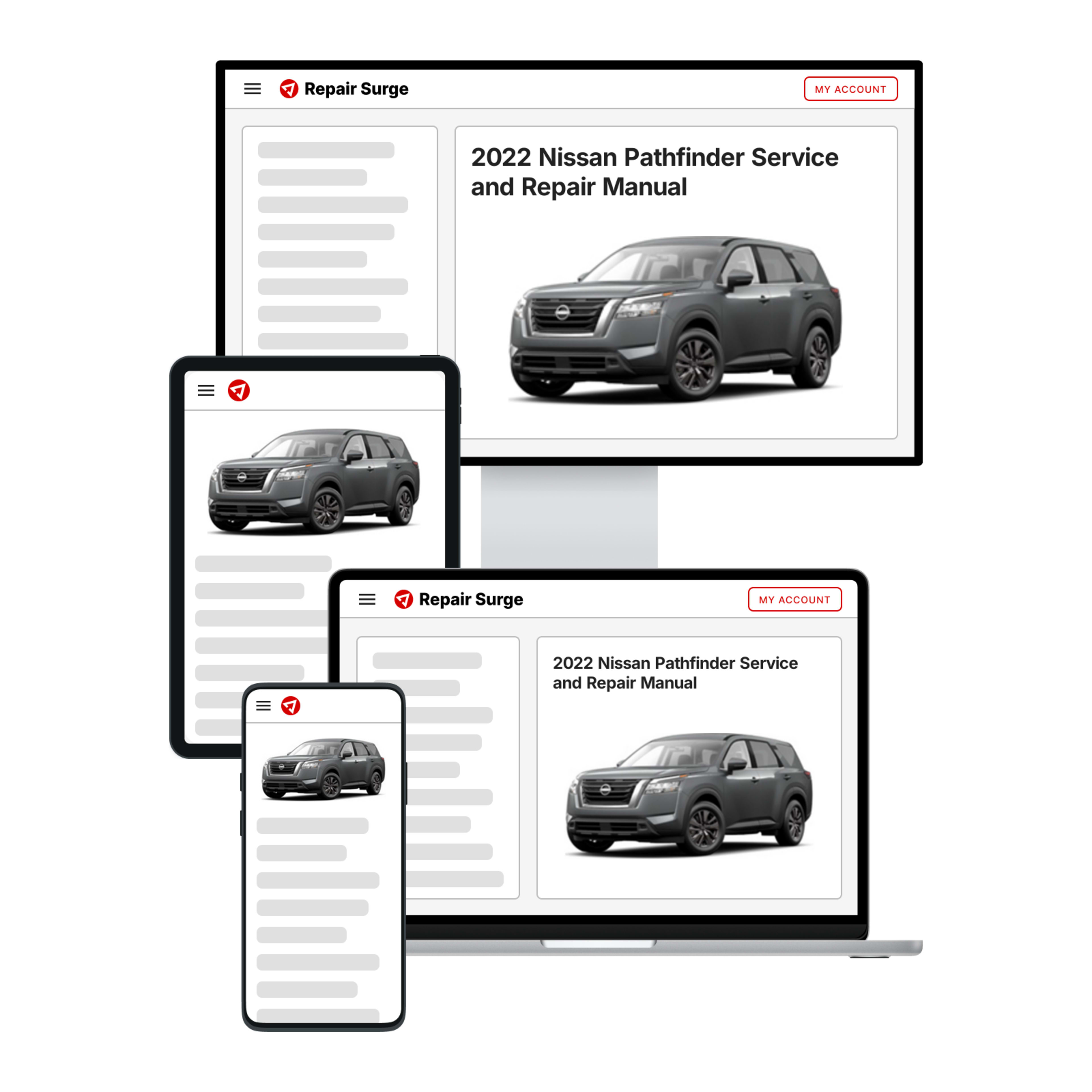 2022 Nissan Pathfinder service and repair manual hero image
