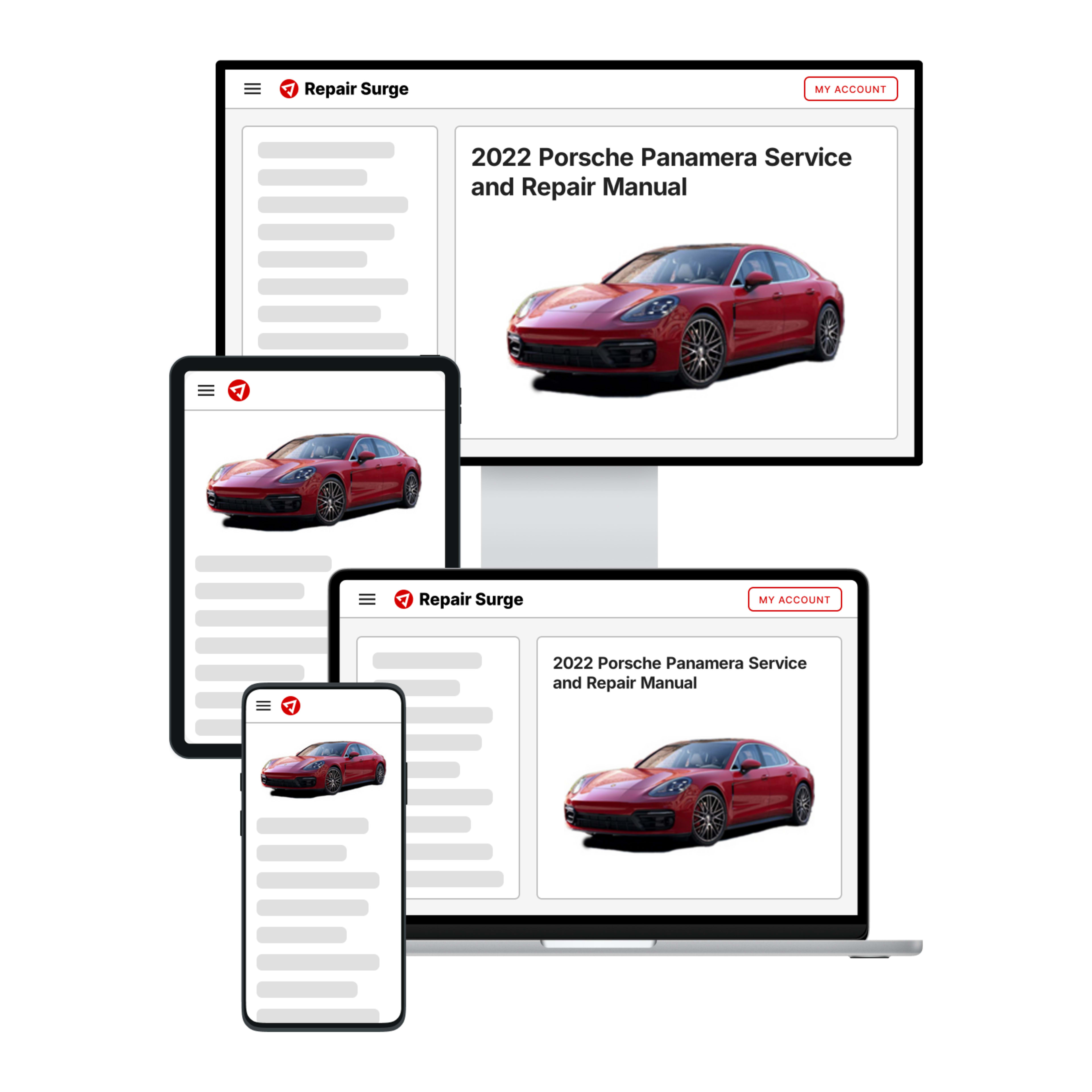 2022 Porsche Panamera service and repair manual hero image