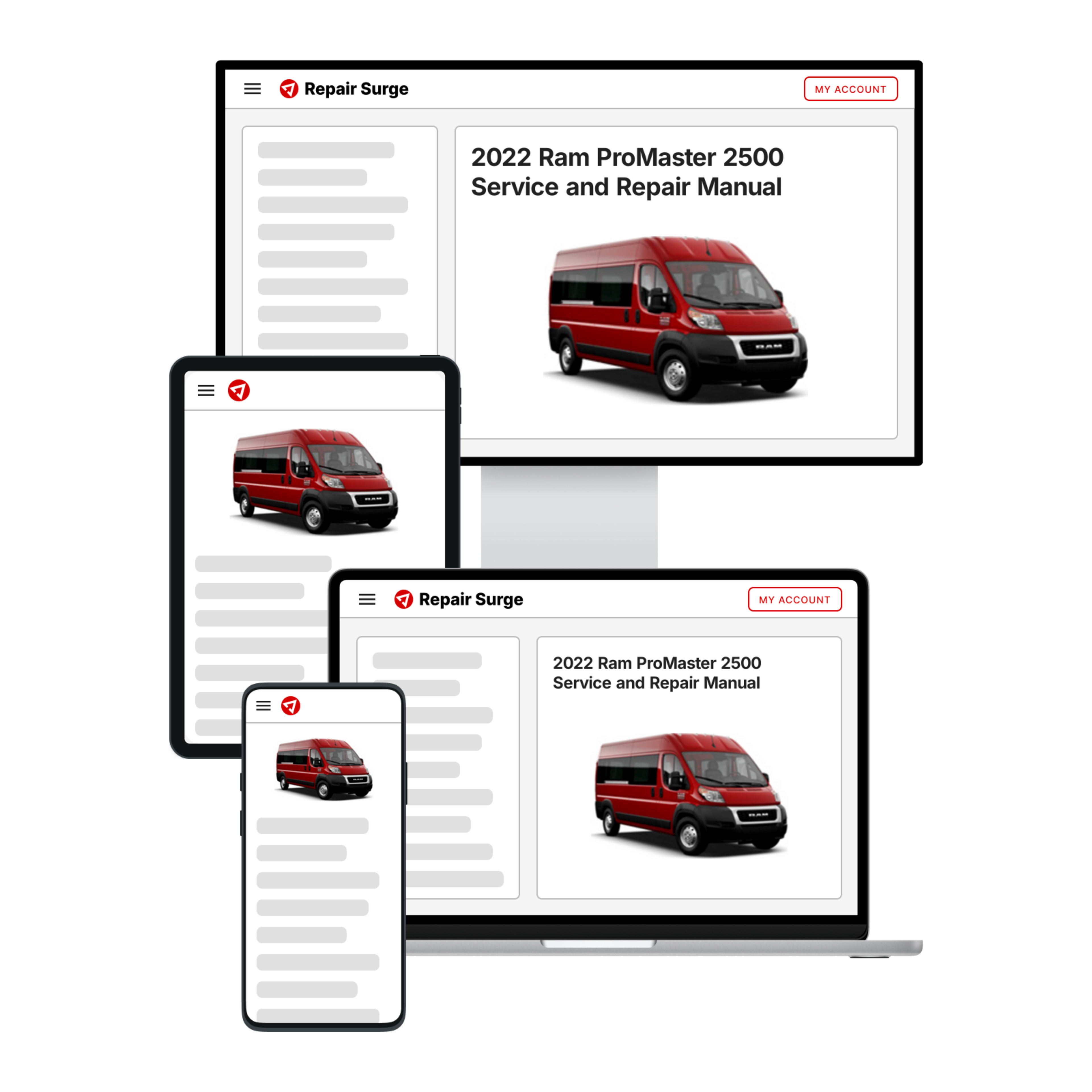 2022 Ram ProMaster 2500 service and repair manual hero image