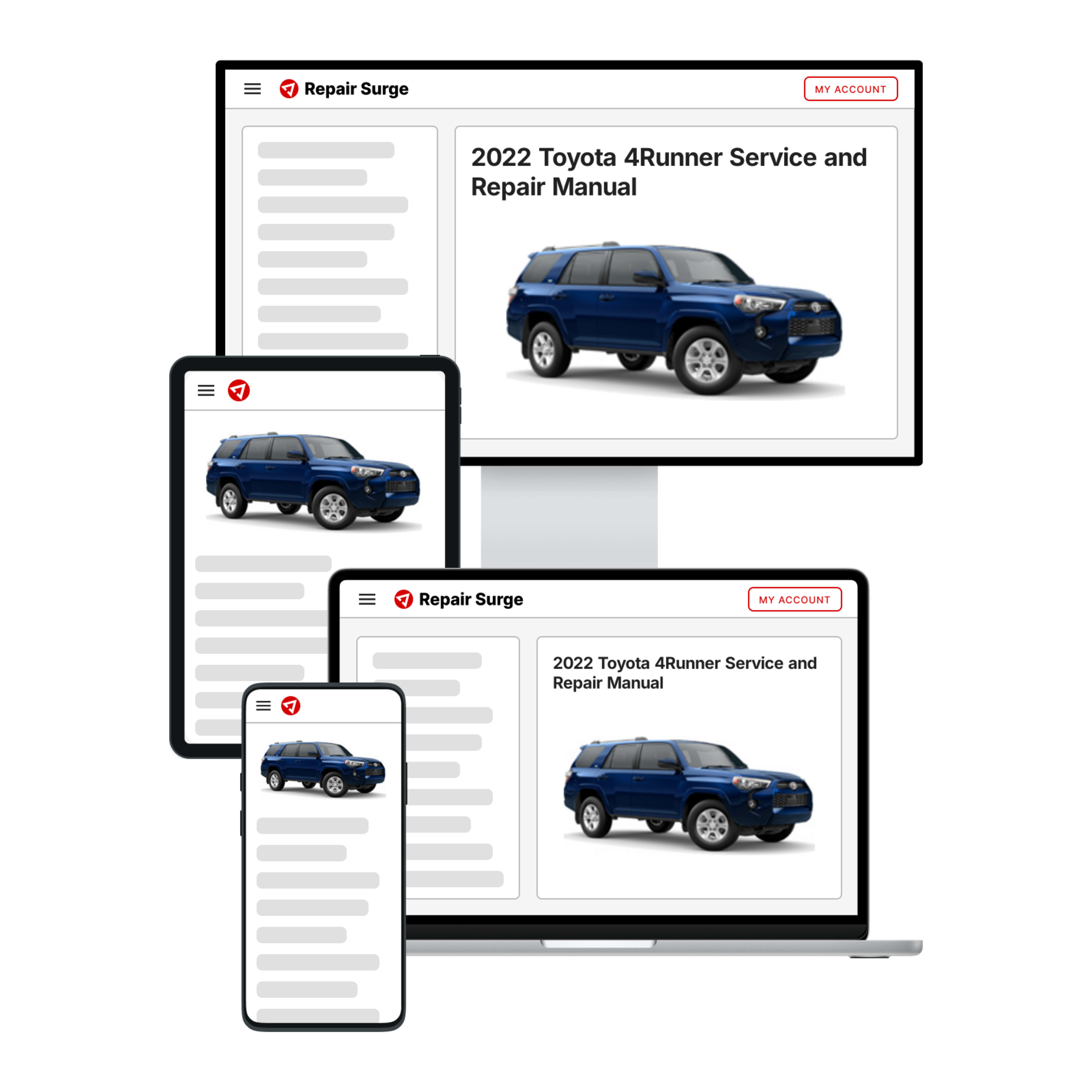 2022 Toyota 4Runner service and repair manual hero image